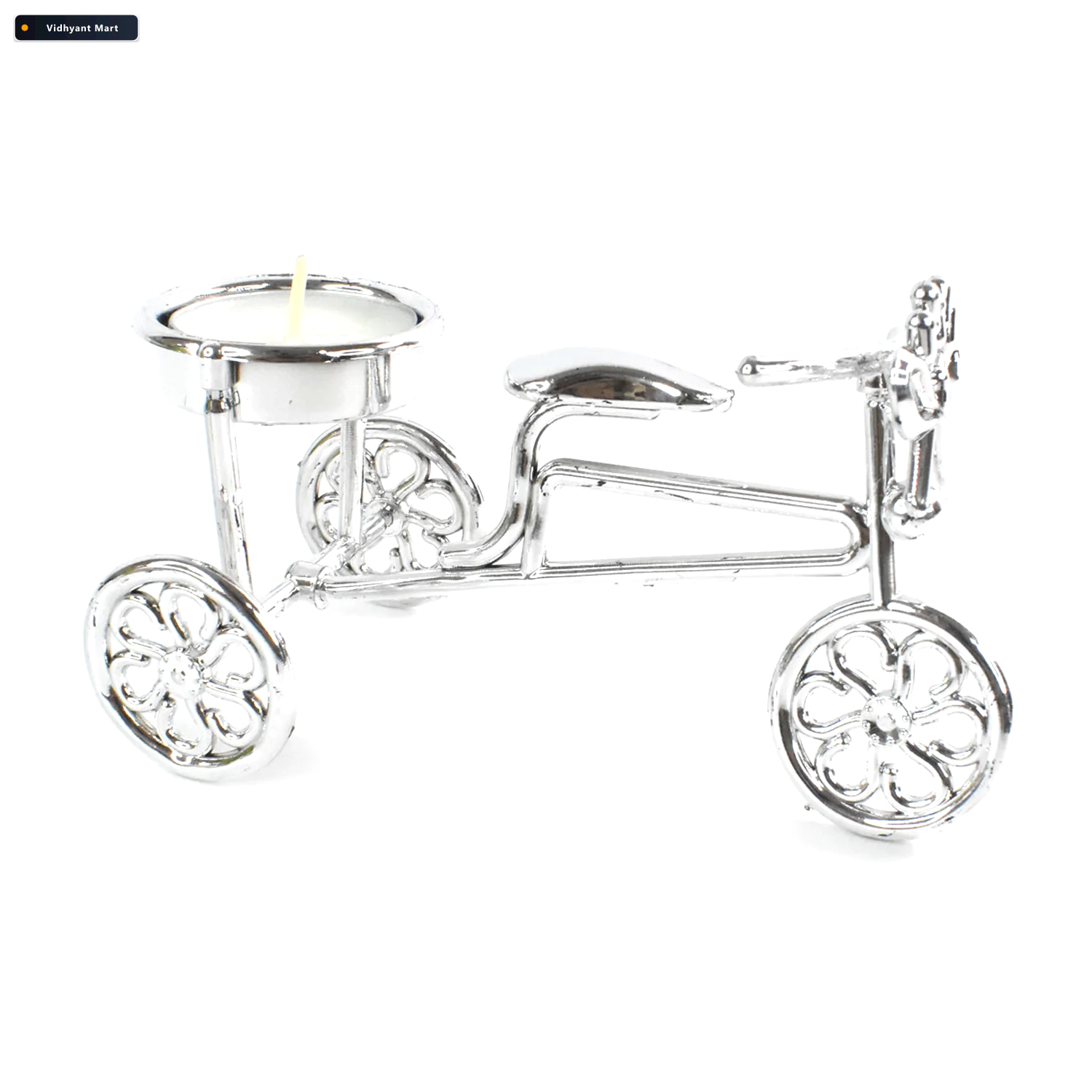 Vidhyant Mart Cycle Tealight Holder Festive Decorative Candle St 4
