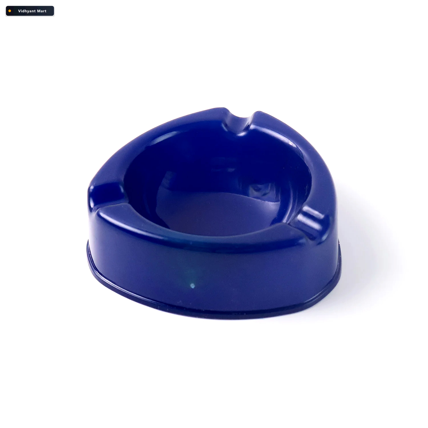 Vidhyant Mart Dark Blue Plastic Ashtray Durable Smokeless 3 Slot 4