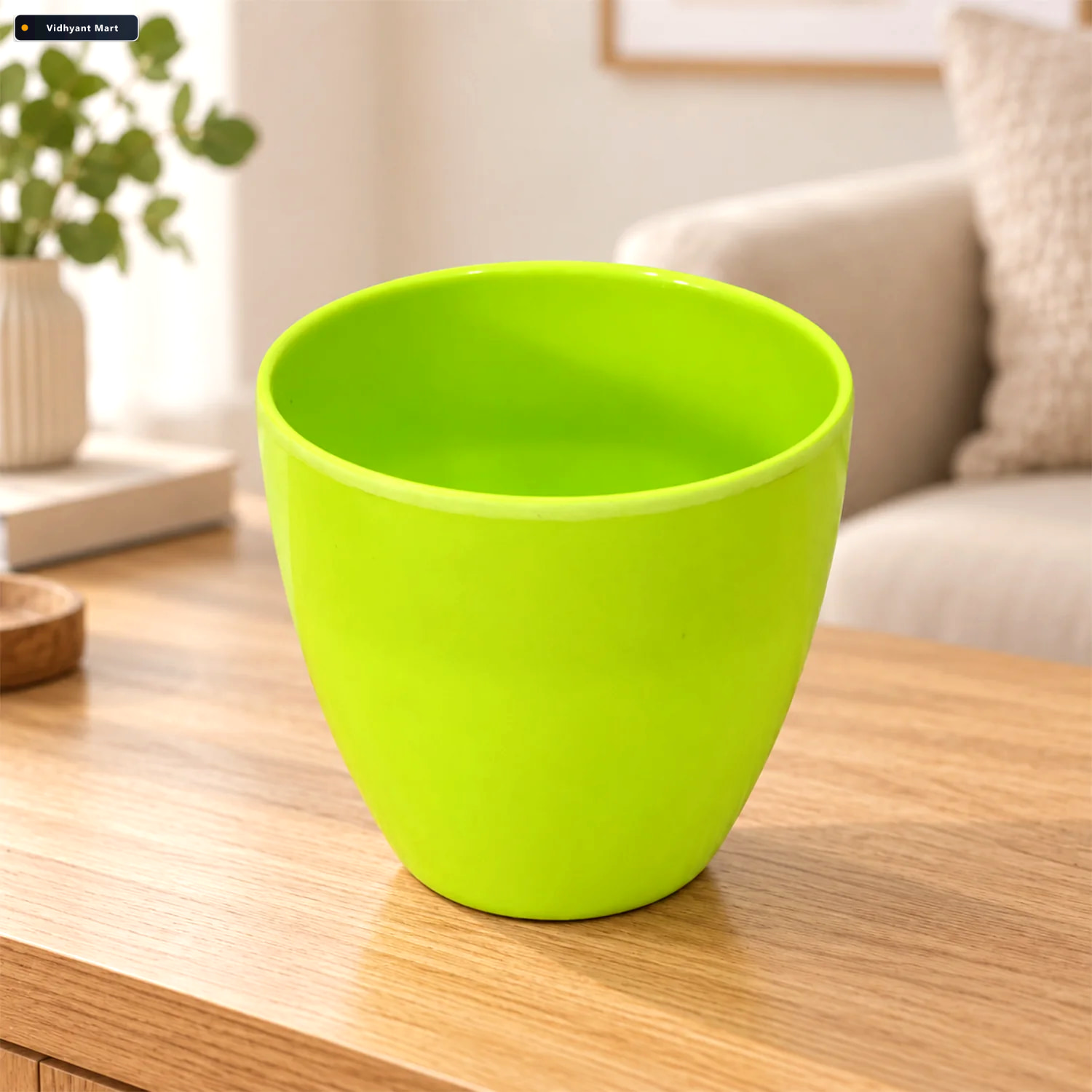 Vidhyant Mart Decorative Plastic Flower Pot With Smooth Finish F 2