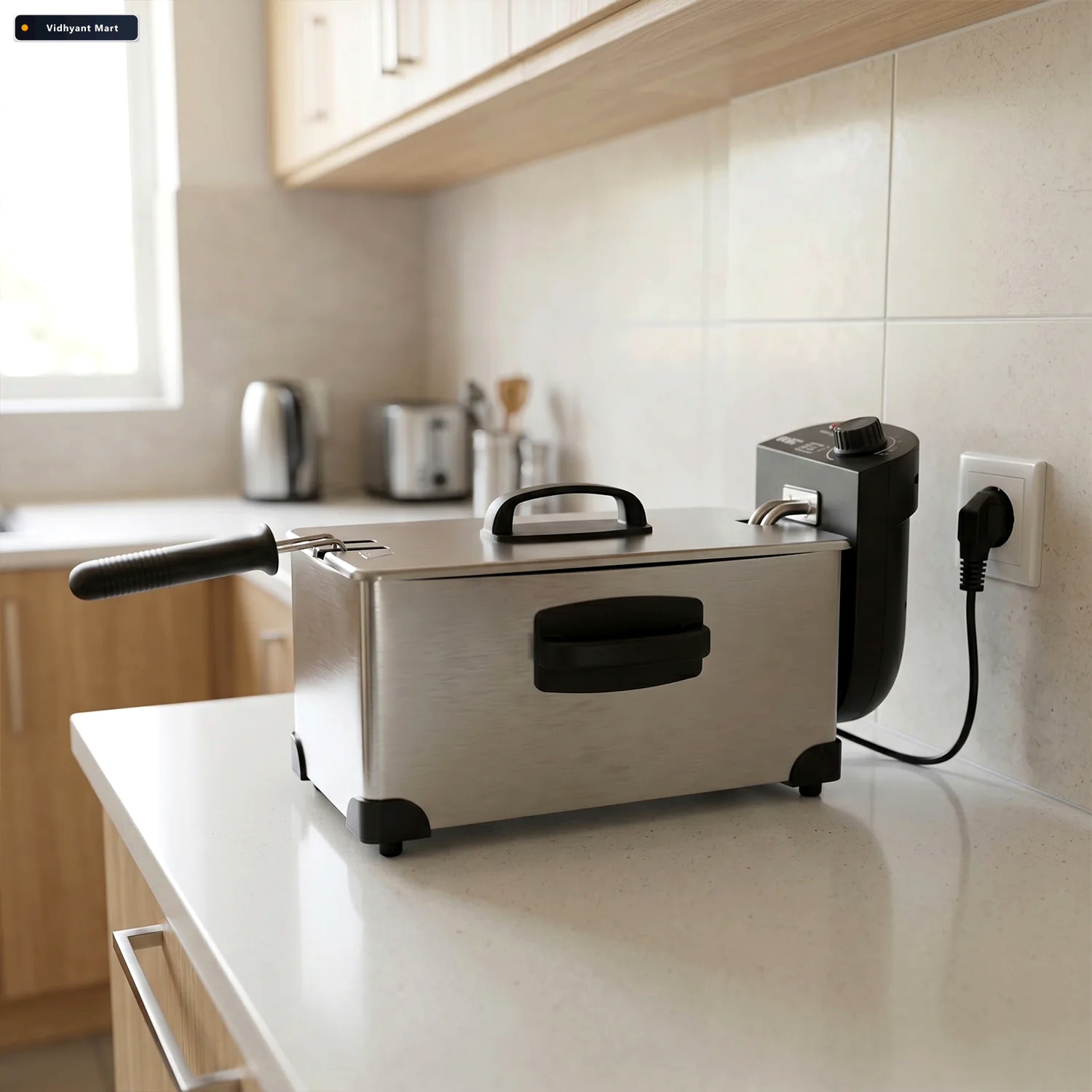Vidhyant Mart Deep Fryer 2000w Durable 3l Stainless Steel Electr 2