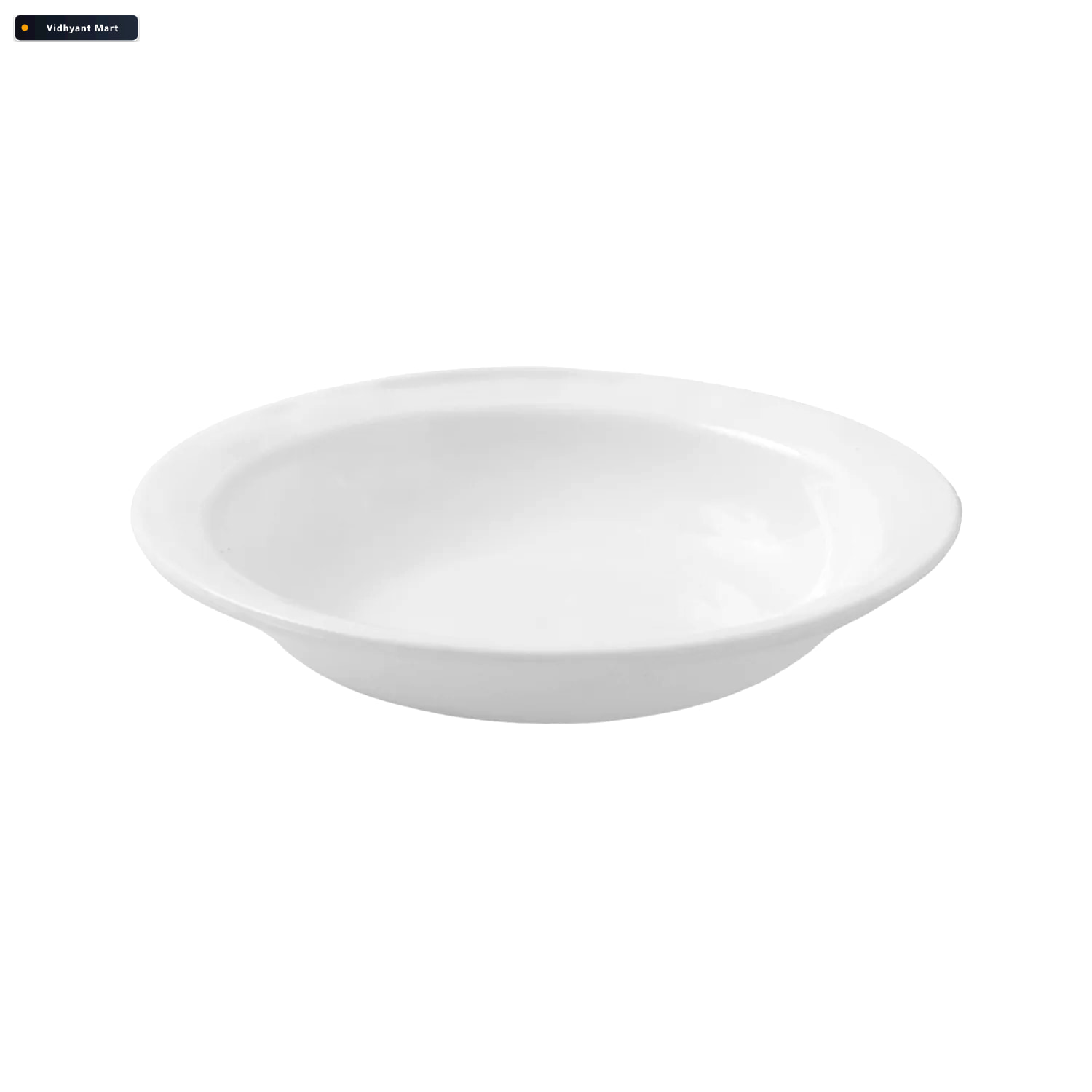 Vidhyant Mart Deep Round Curry Bowl Durable White Serving Bowl D 4