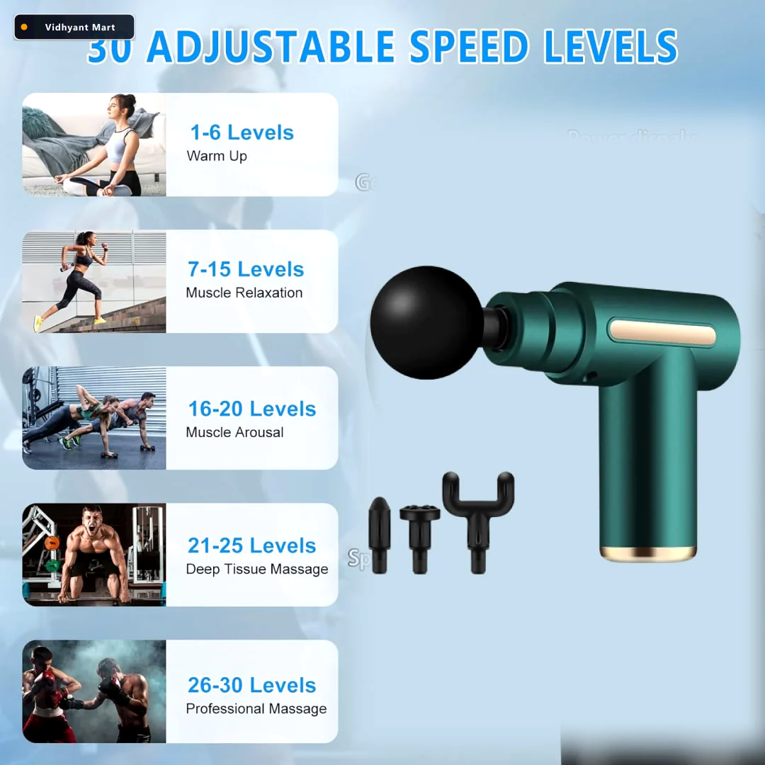Vidhyant Mart Deep Tissue Massager Cordless For Muscle Pain Reli 2
