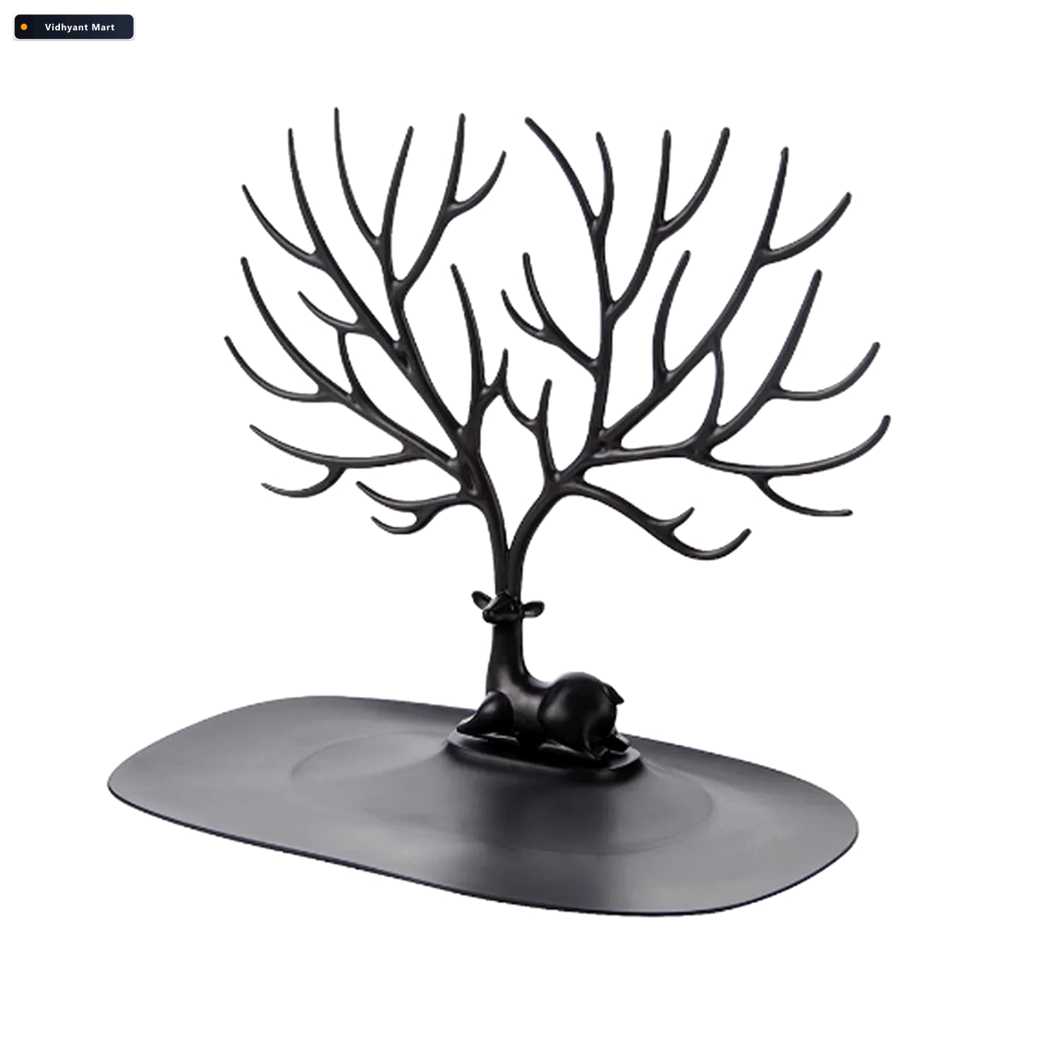 Vidhyant Mart Deer Shaped Jewellery Holder Elegant Antler Tree O 4