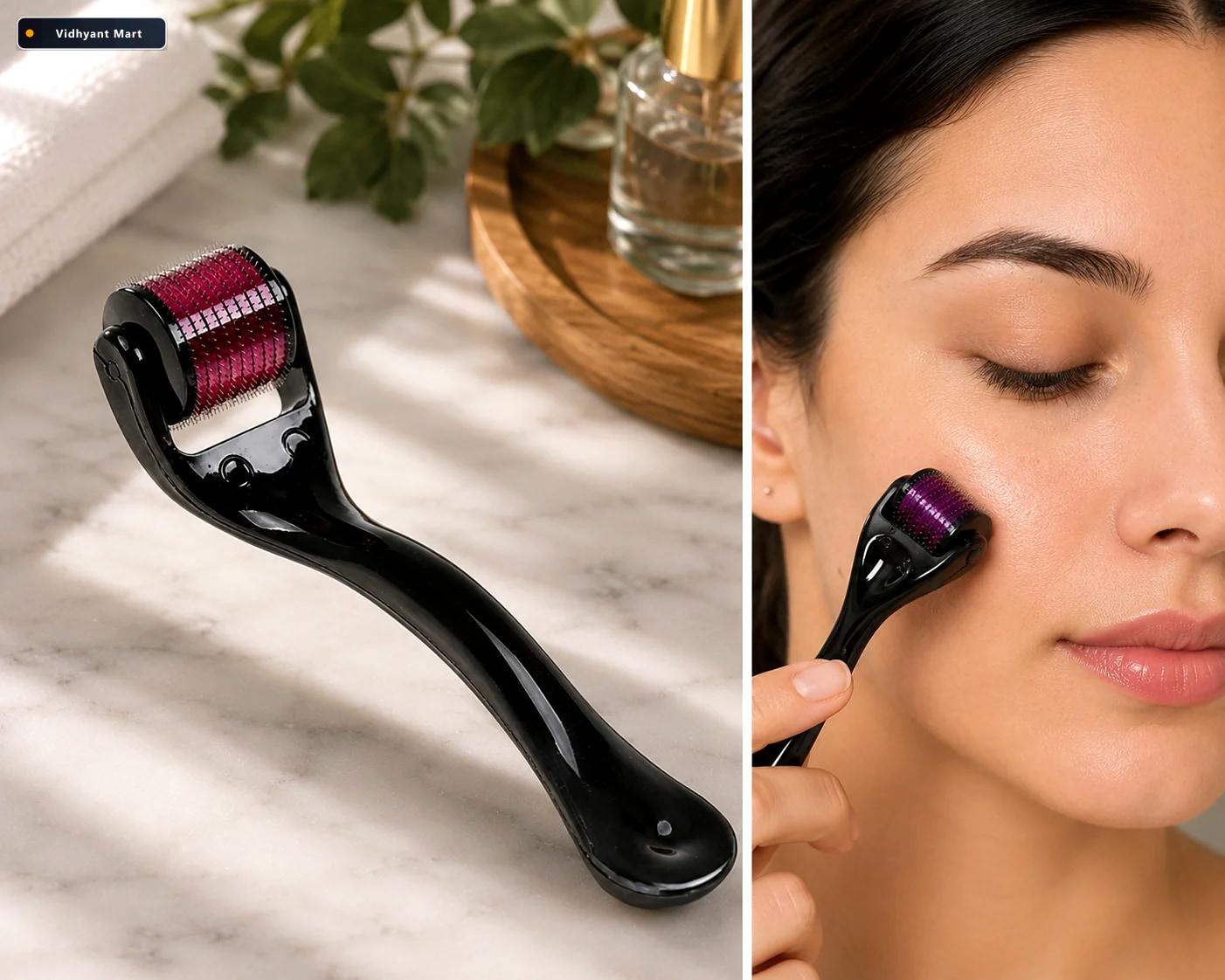Vidhyant Mart Derma Roller Anti Ageing Scar Removal Hair Regrowt 1