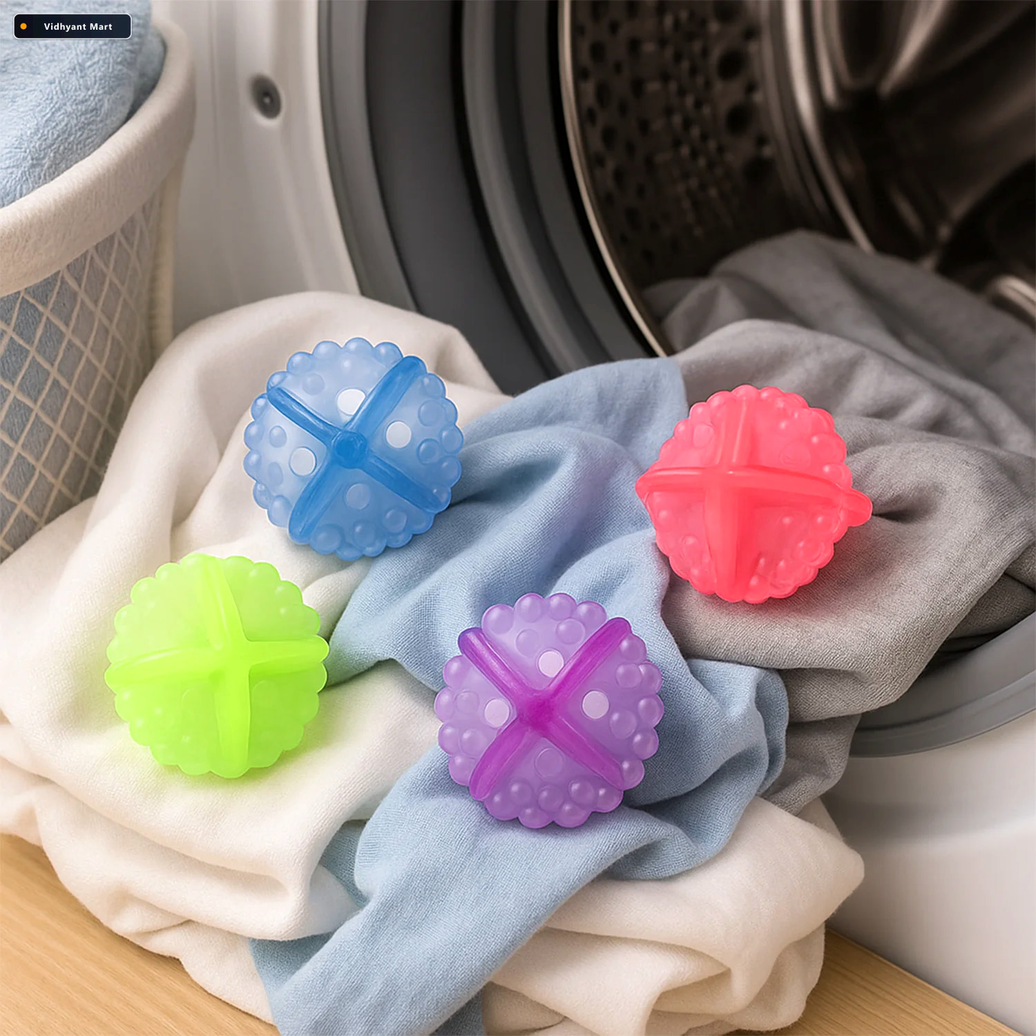 Vidhyant Mart Detergent Free Laundry Balls 4 Pcs For Eco Friendl 1