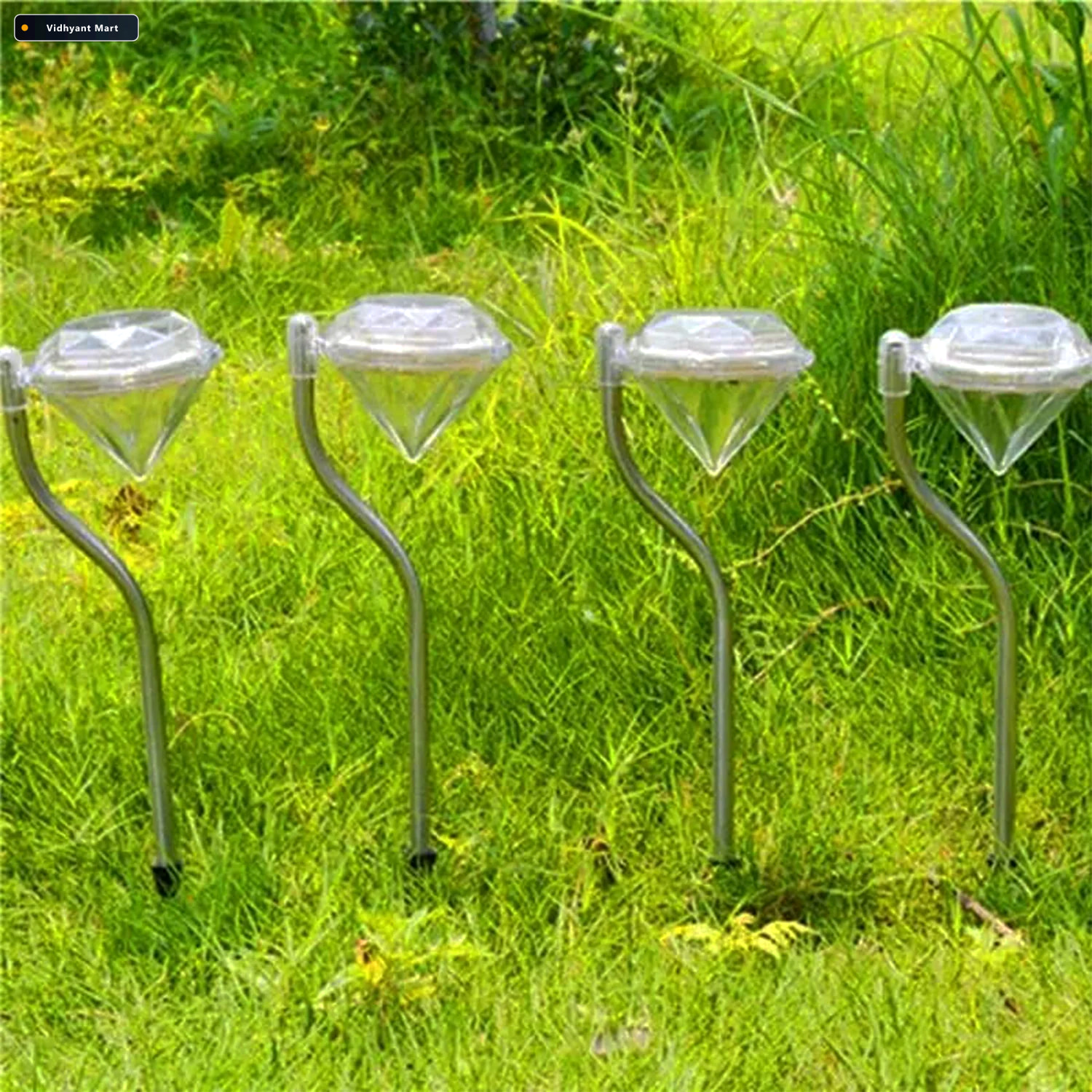 Vidhyant Mart Diamond Solar Garden Lights Elegant Waterproof Led 3