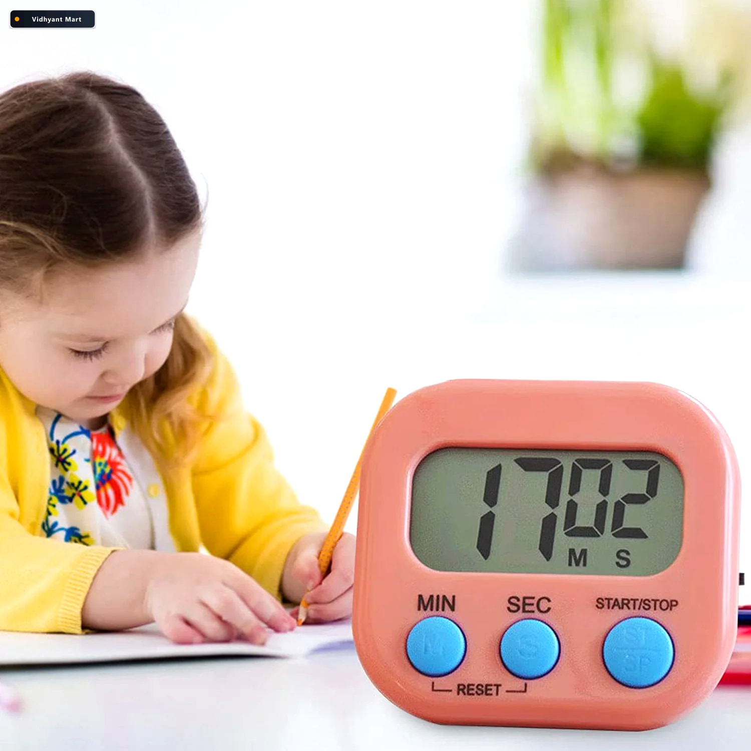 Vidhyant Mart Digital Kitchen Timer Clear Display Stopwatch Volt 2