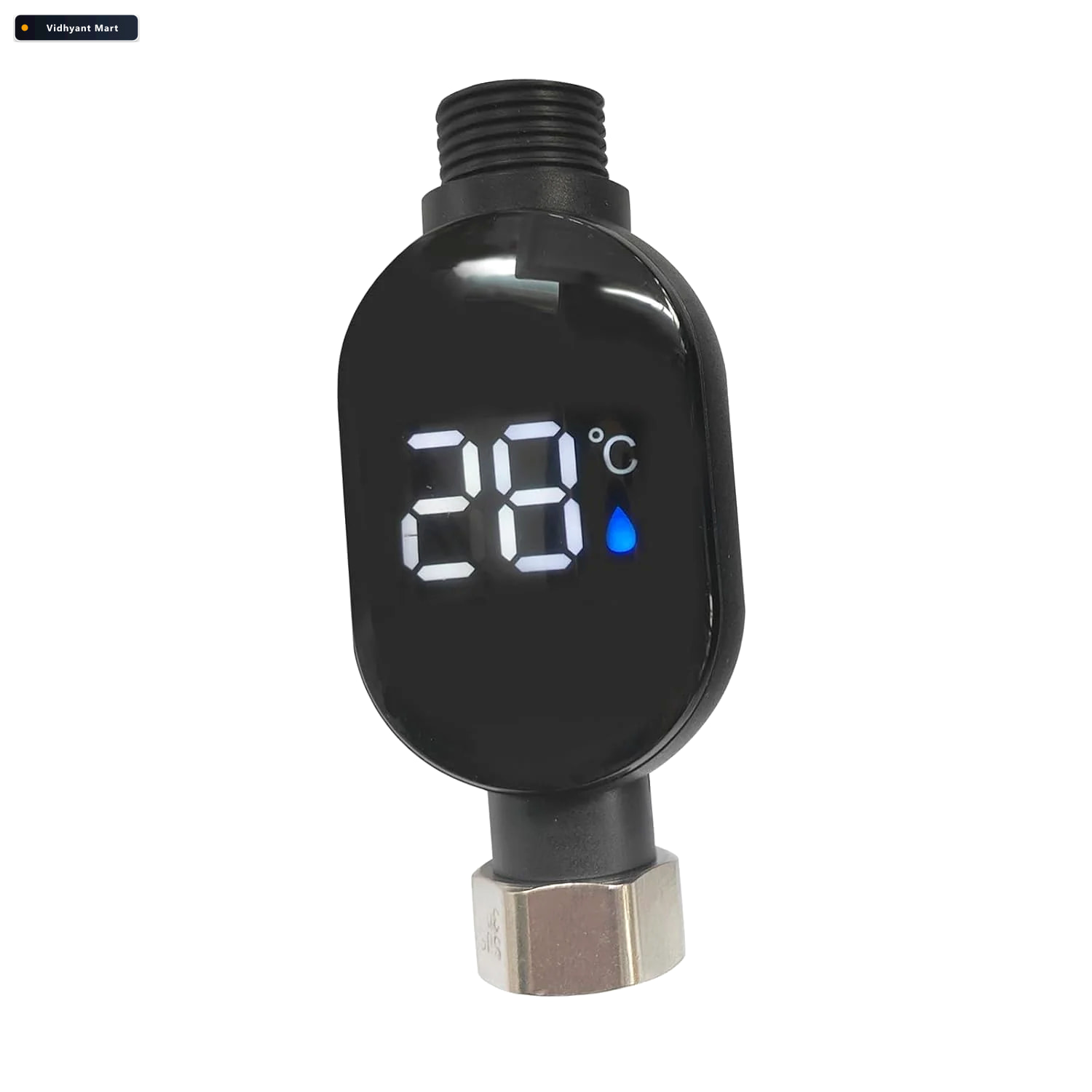 Vidhyant Mart Digital Shower Thermometer With Led Temperature Di 4