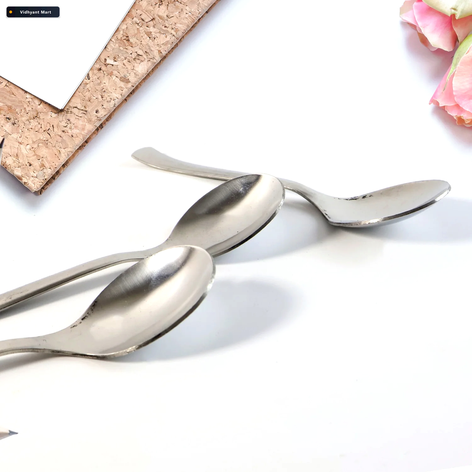 Vidhyant Mart Dining Spoons Set Of 3 Rust Resistant Easy To Clea 1