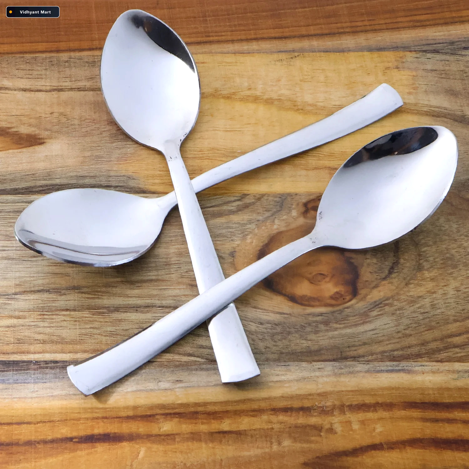 Vidhyant Mart Dining Spoons Set Of 3 Rust Resistant With Comfort 1