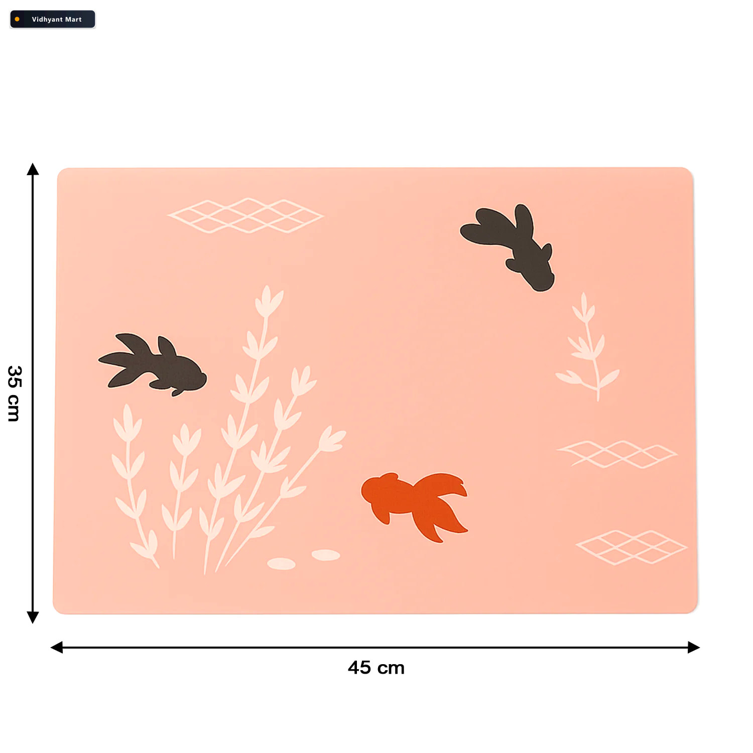 Vidhyant Mart Dining Table Placemats Elegant Heat Resistant Fish 3