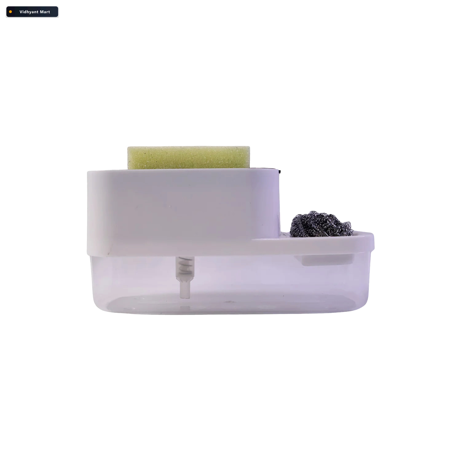 Vidhyant Mart Dish Soap Dispenser Sponge Holder Compact Durable 4