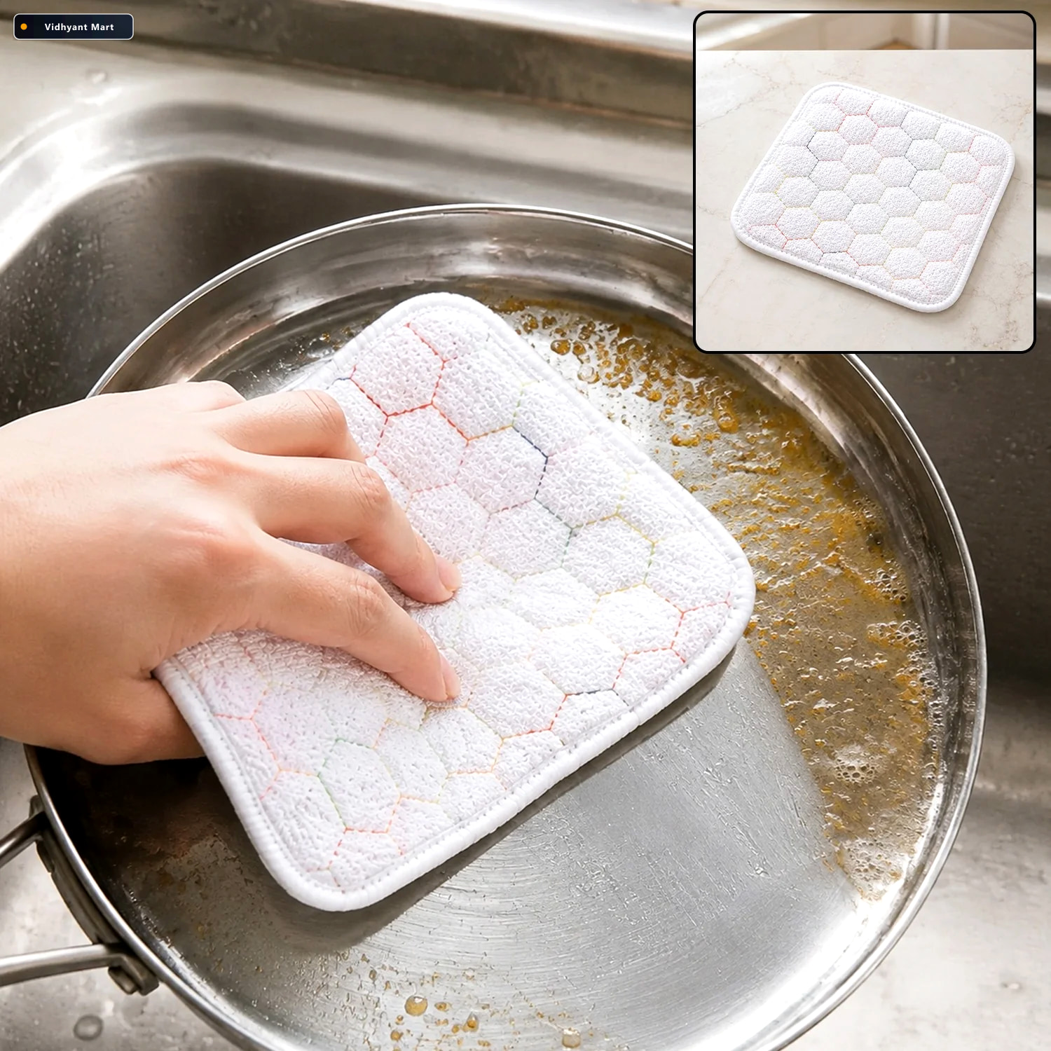 Vidhyant Mart Dish Washing Scrub Pad Tough Durable Multipurpose 1