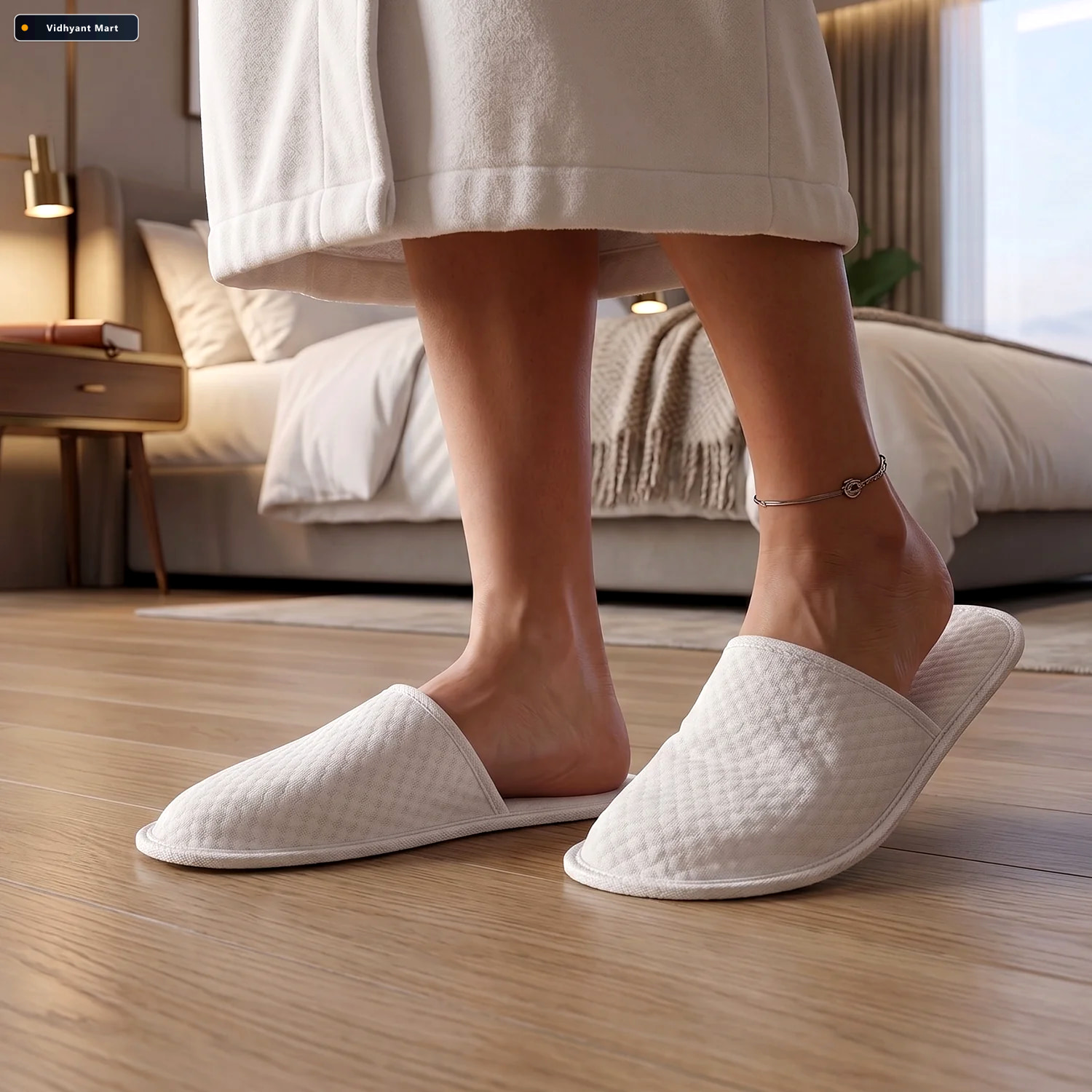 Vidhyant Mart Disposable Hotel Slippers Hygienic Single Use Gues 1