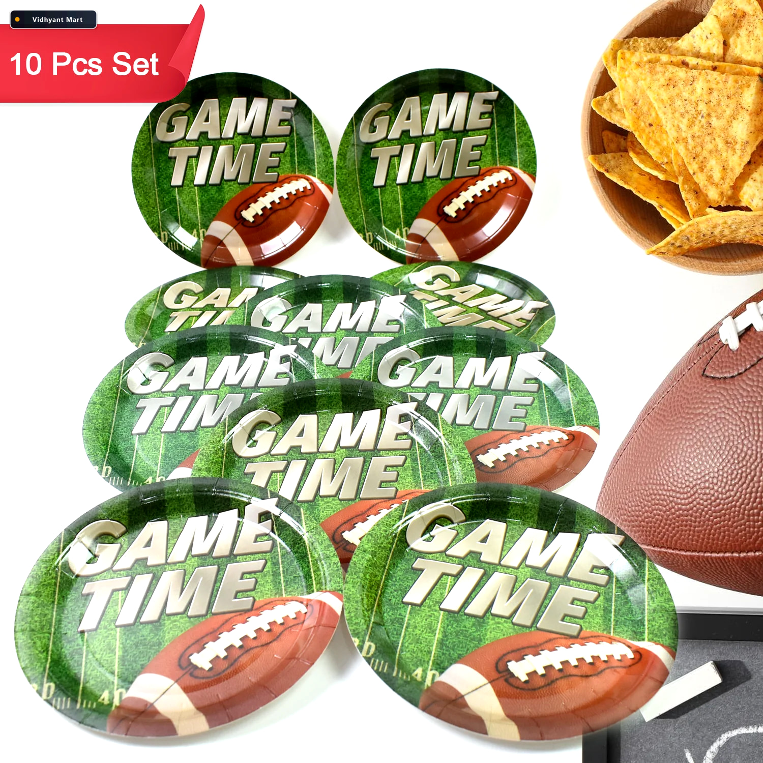 Vidhyant Mart Disposable Paper Plates Festive Birthday Set Jubil 4