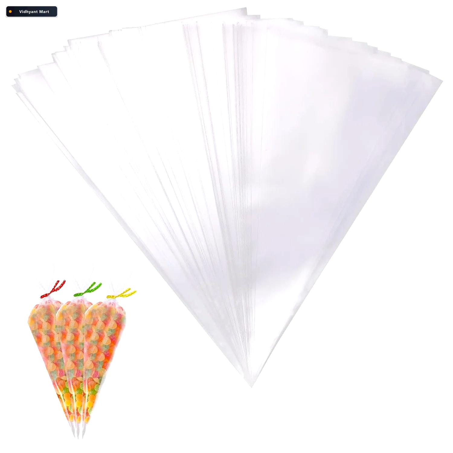 Vidhyant Mart Disposable Piping Bags 100 Pcs Small Set For Preci 2