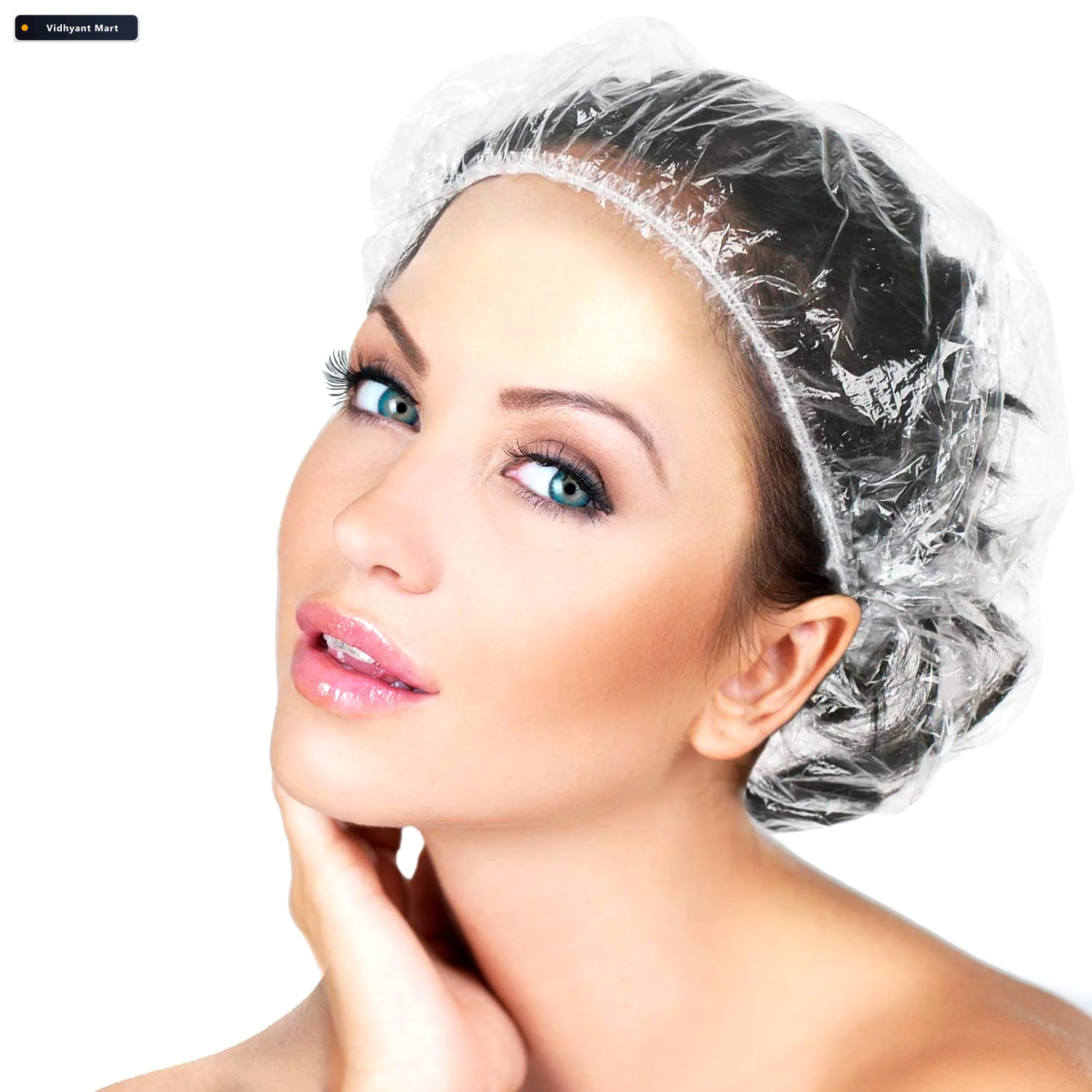 Vidhyant Mart Disposable Shower Caps Large Waterproof 12 Pack Ve 1