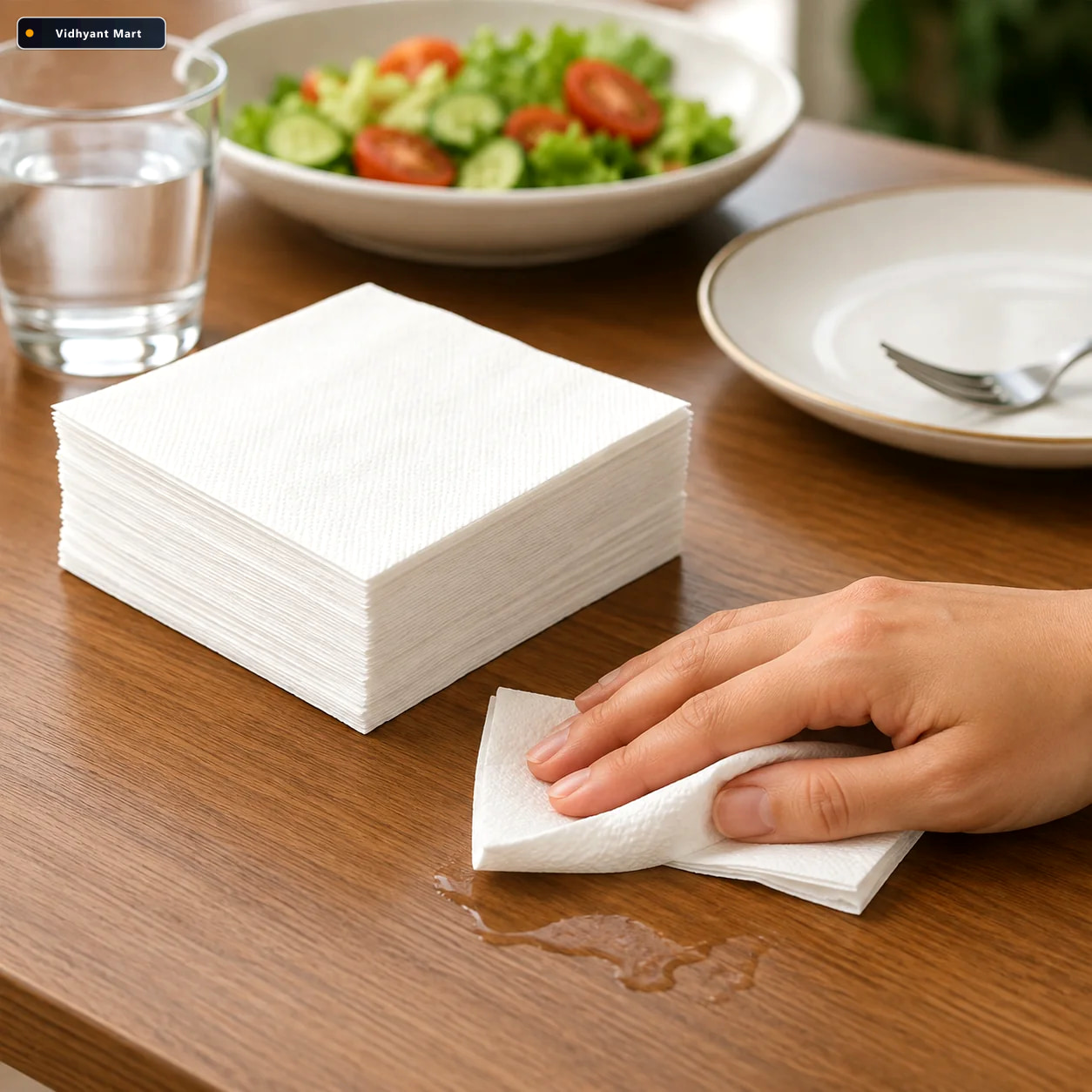 Vidhyant Mart Disposable Tissue Napkins Soft Absorbent 75 Pack 1