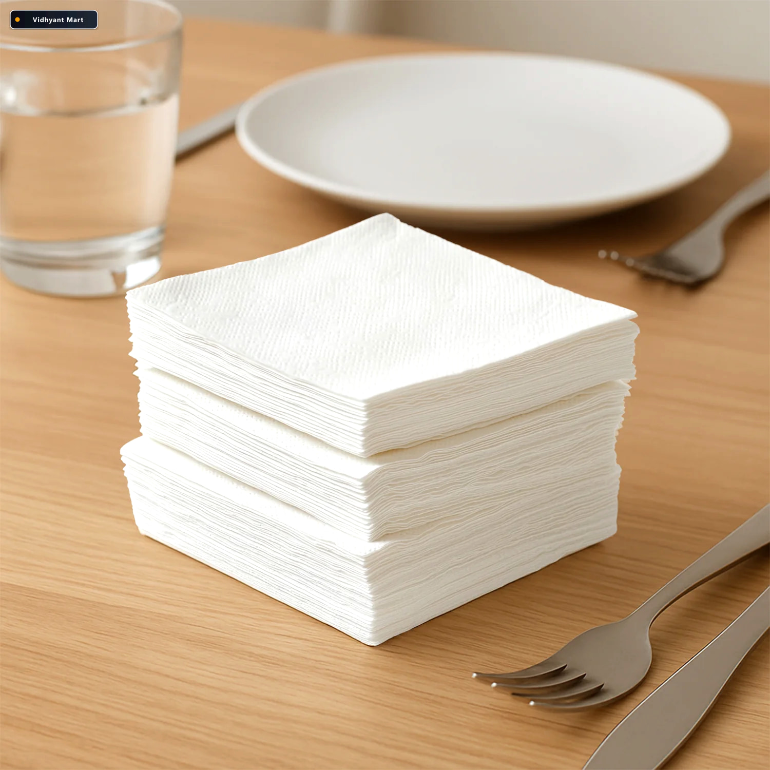 Vidhyant Mart Disposable Tissue Napkins Soft Absorbent 75 Pack 2