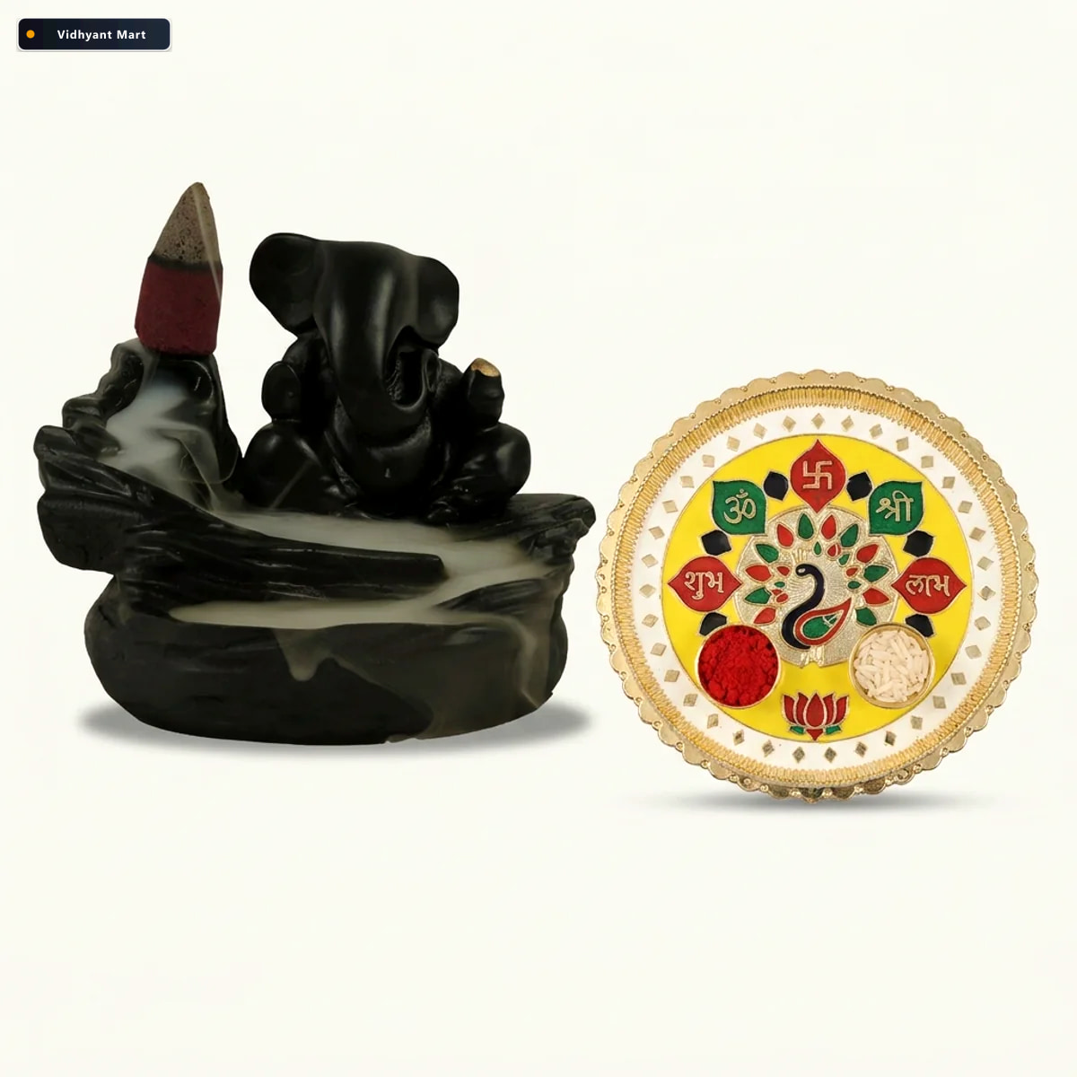 Vidhyant Mart Divine Ganesha Backflow Fountain Auspicious Puja T 3