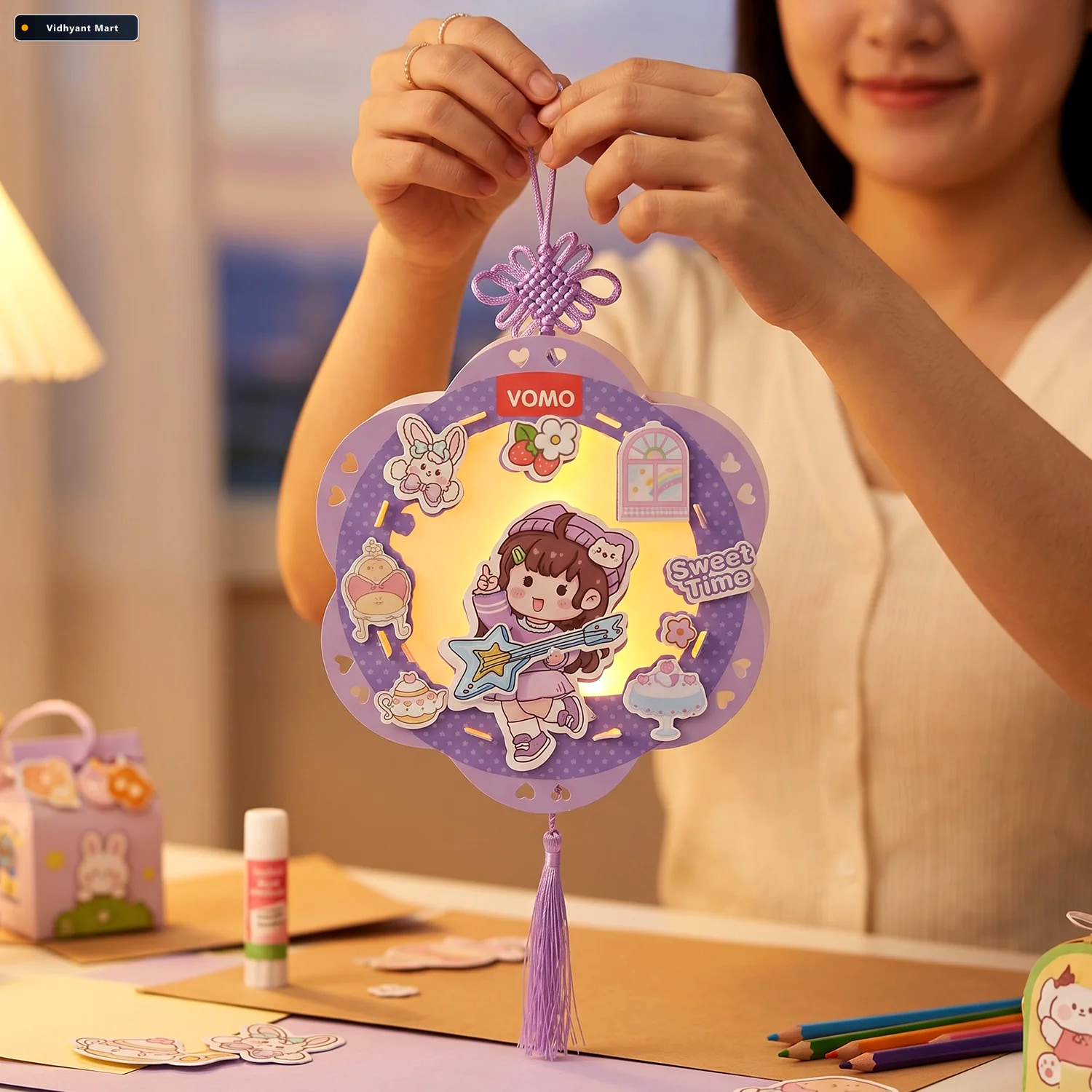 Vidhyant Mart Diy Paper Lantern Craft Kit Fun Creative Decor For 2