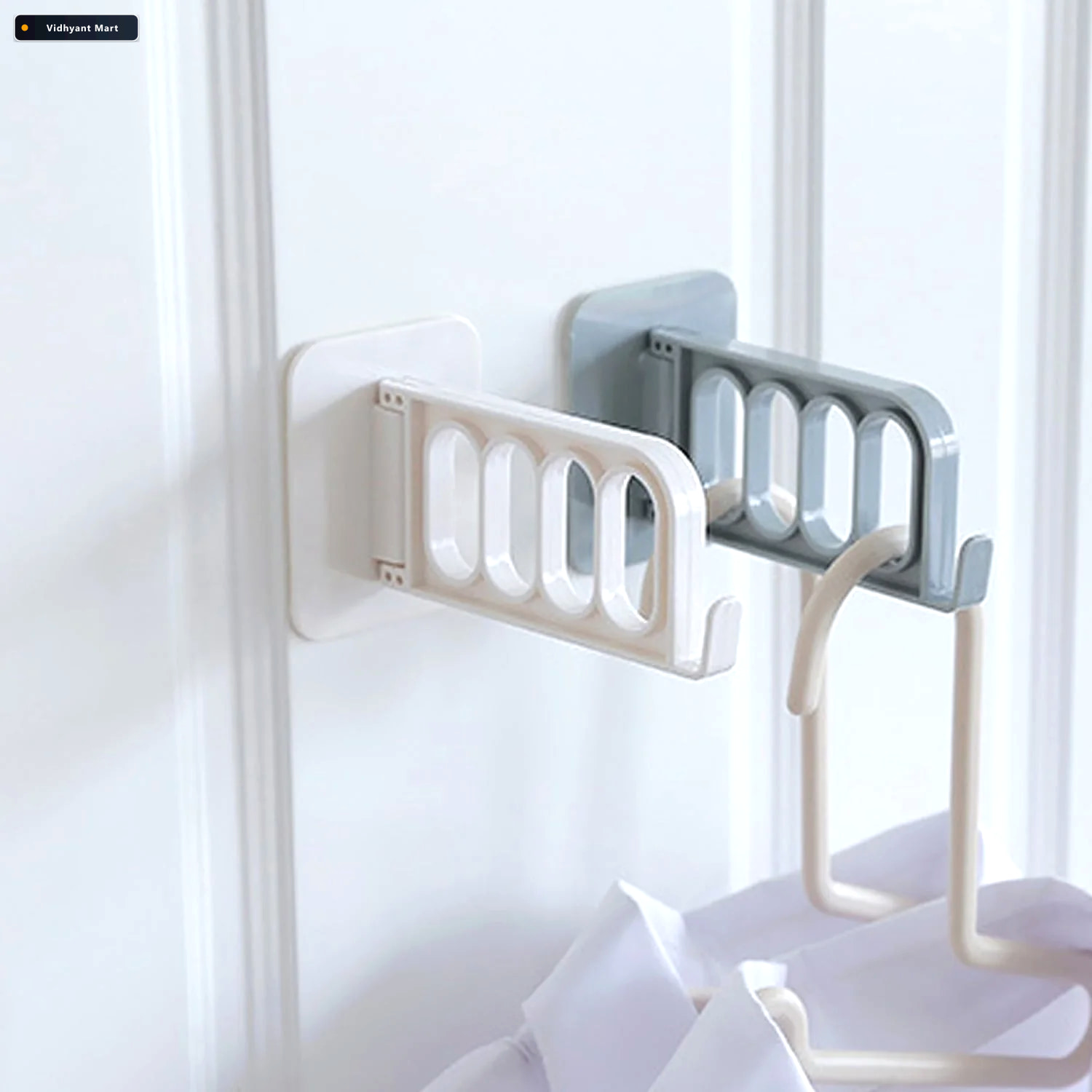Vidhyant Mart Door Hook For Bathroom Kitchen Abs Plastic Glimmer 3