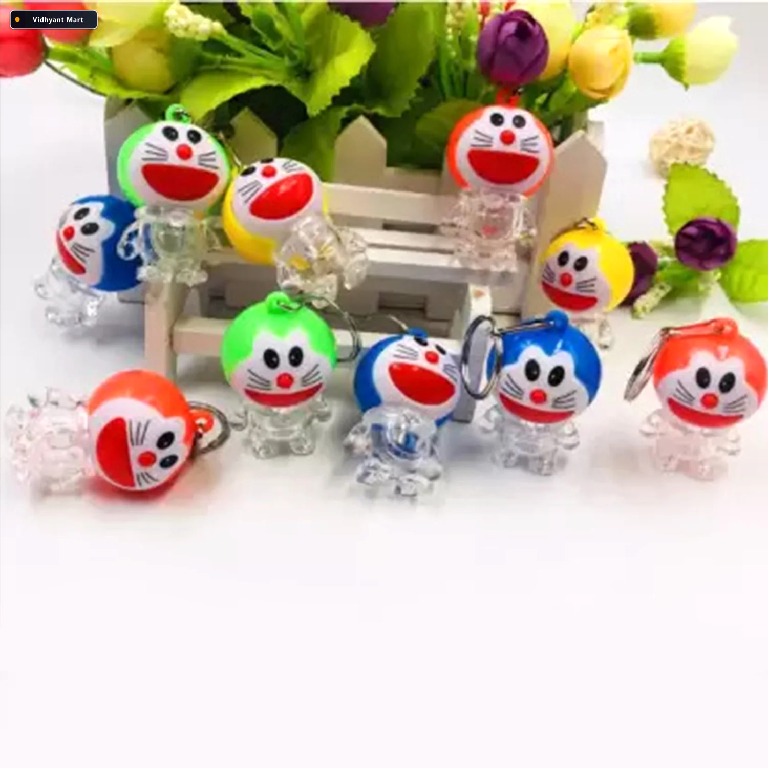 Vidhyant Mart Doremon Keychain Vibrant Lightning Design Durable 3