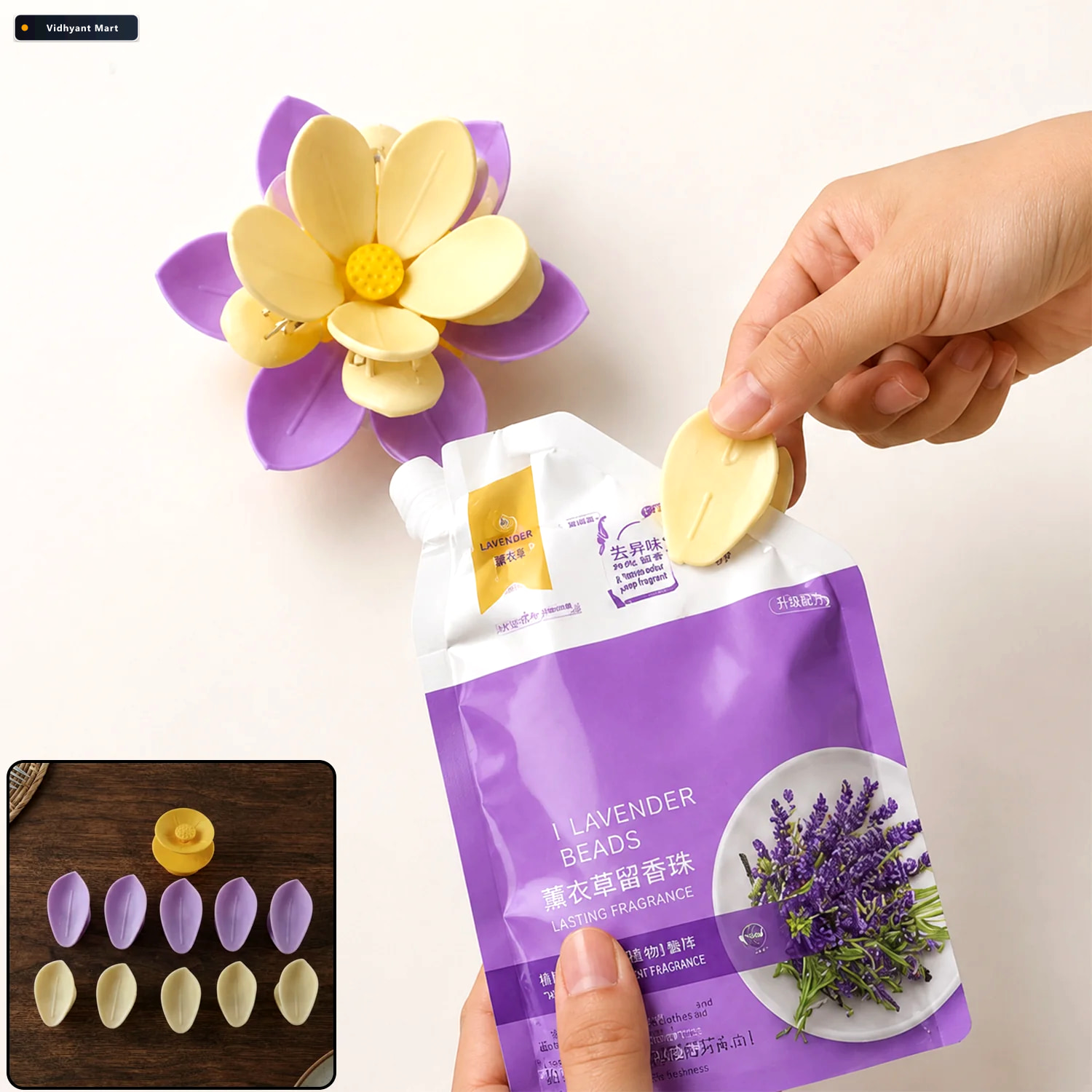 Vidhyant Mart Double Layer Plastic Flower Food Bag Sealing Clips 1