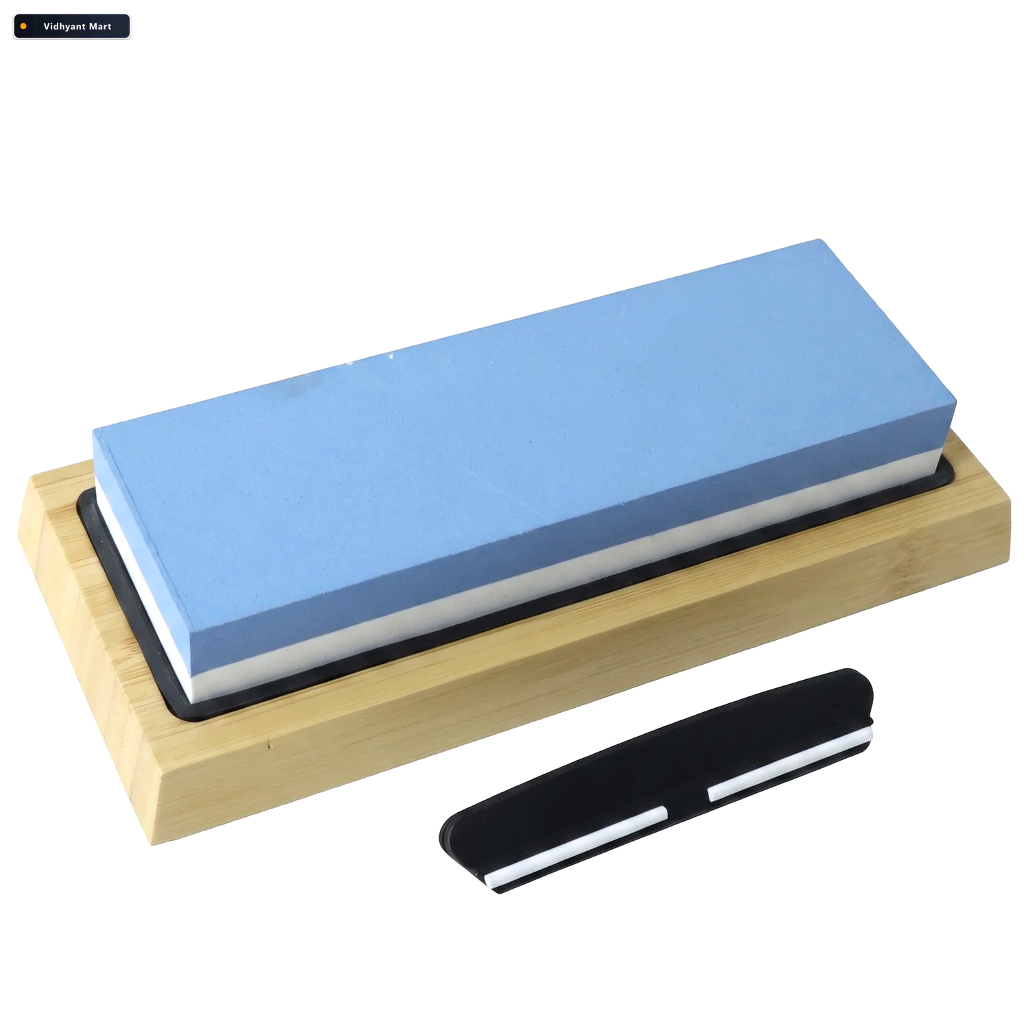 Vidhyant Mart Double Sided Knife Sharpening Whetstone Set With B 4