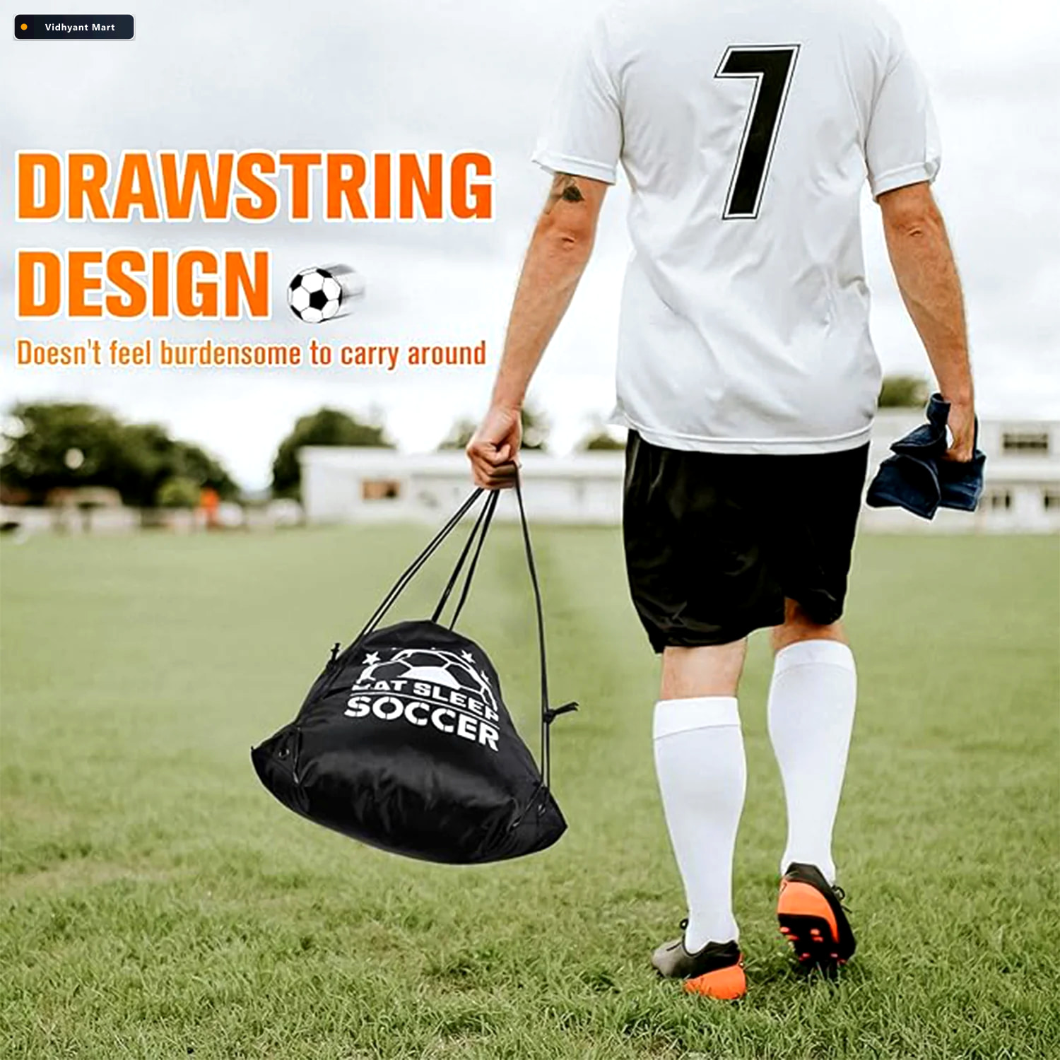 Vidhyant Mart Drawstring Sport Backpack Durable Water Resistant 2