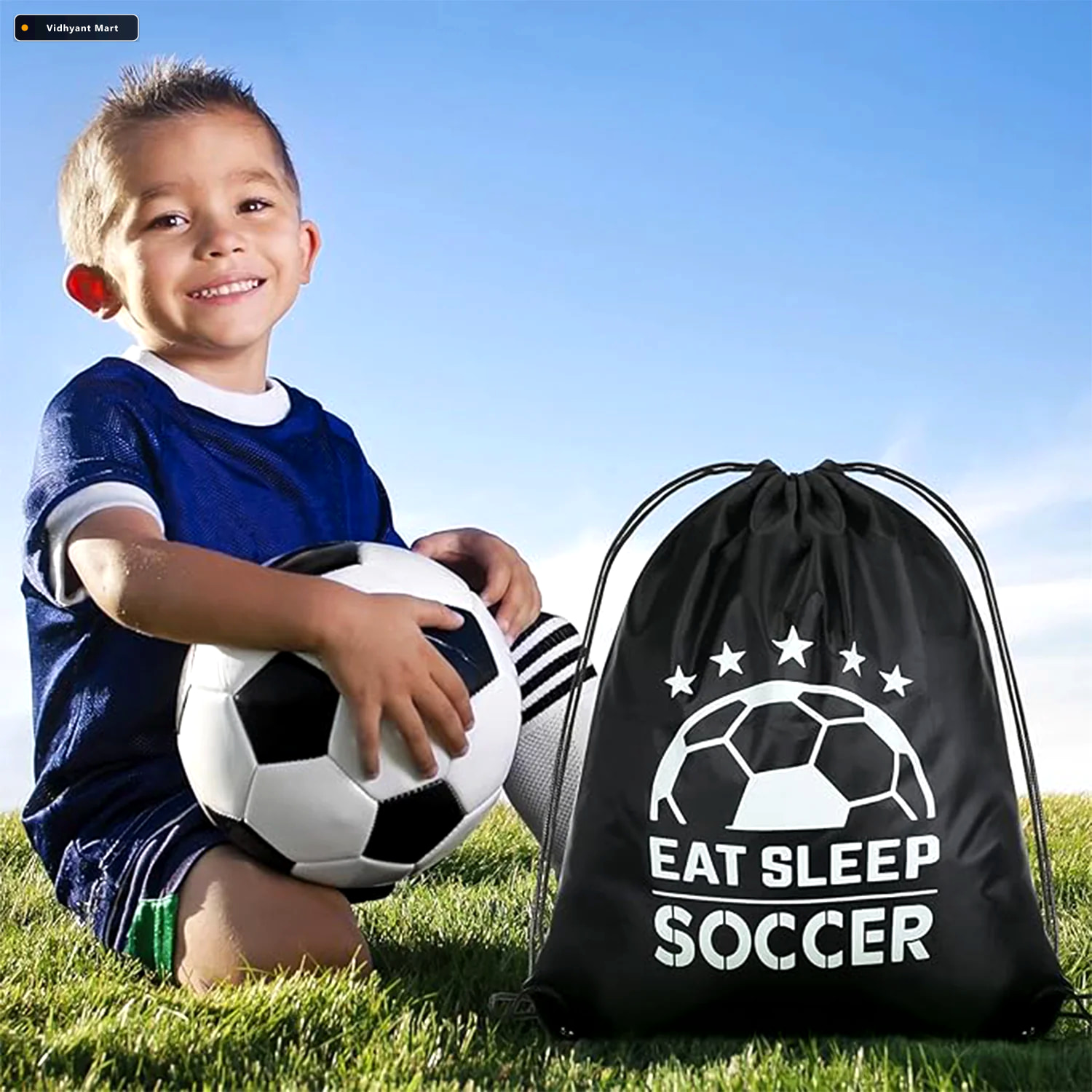 Vidhyant Mart Drawstring Sport Backpack Durable Water Resistant 3