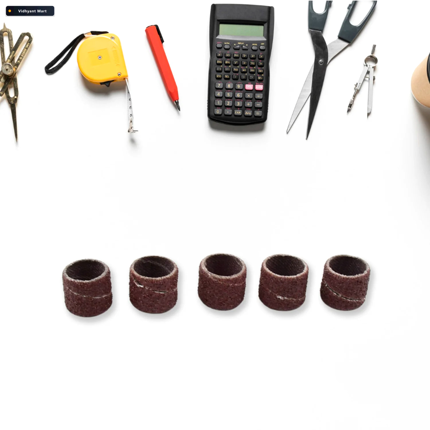 Vidhyant Mart Drum Polishing Kit 10 Pc Sanding Sleeves Set Toolm 2