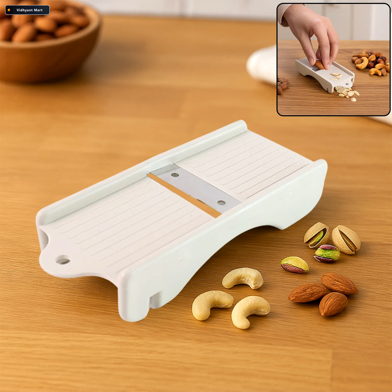 Vidhyant Mart Dry Fruit Slicer Sharp Stainless Steel Blade For P 1