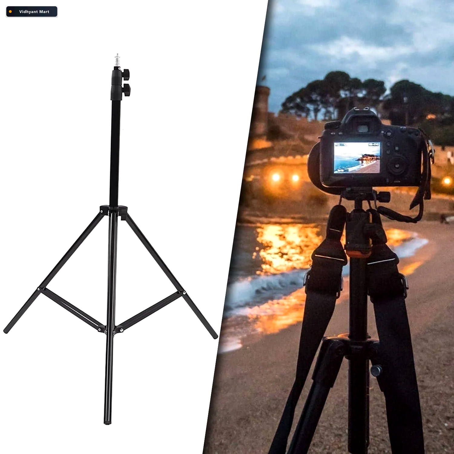 Vidhyant Mart Dslr Camera Tripod Multipurpose Head For Pro Shoot 2