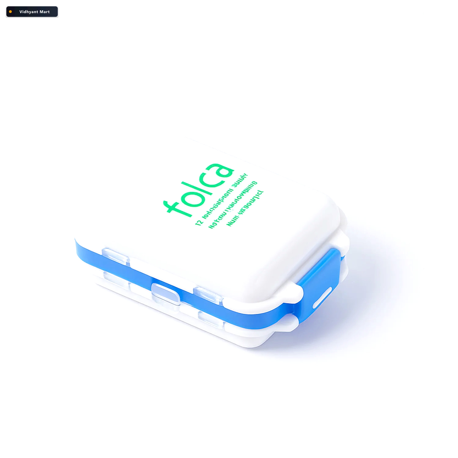 Vidhyant Mart Dual Sided Pill Organizer Box Portable 8 Compartme 4
