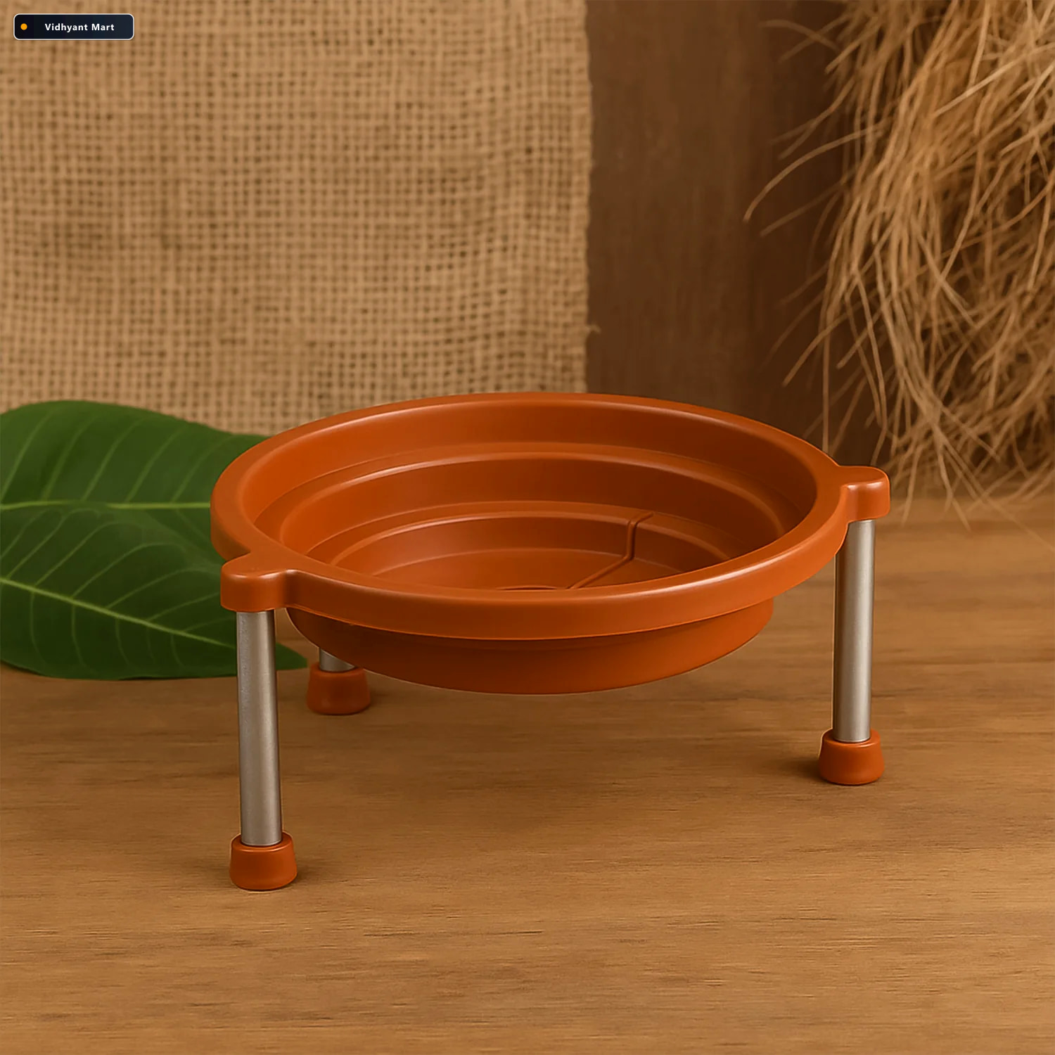 Vidhyant Mart Durable Multipurpose Plastic Matka Stand For Home 2