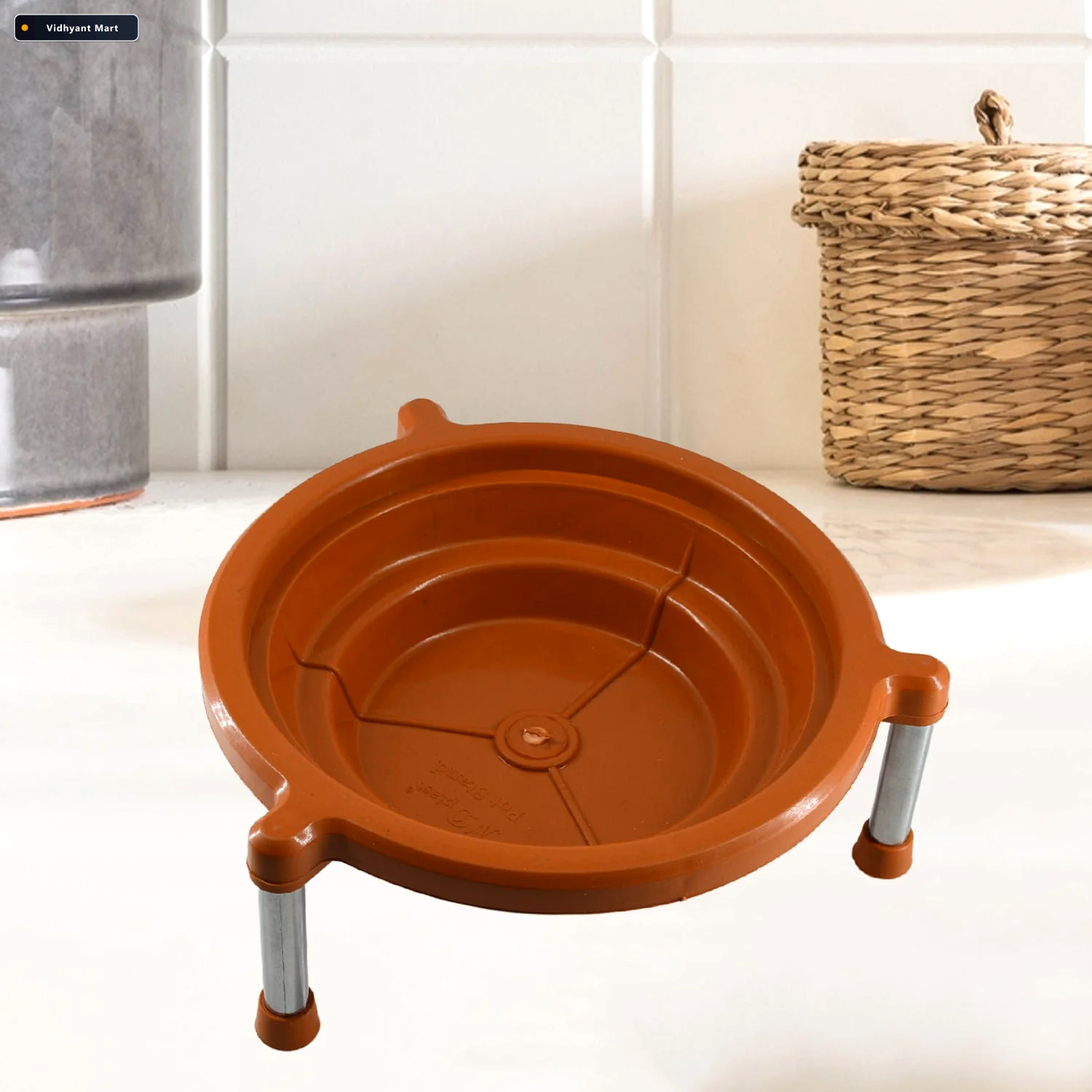 Vidhyant Mart Durable Multipurpose Plastic Matka Stand For Home 4
