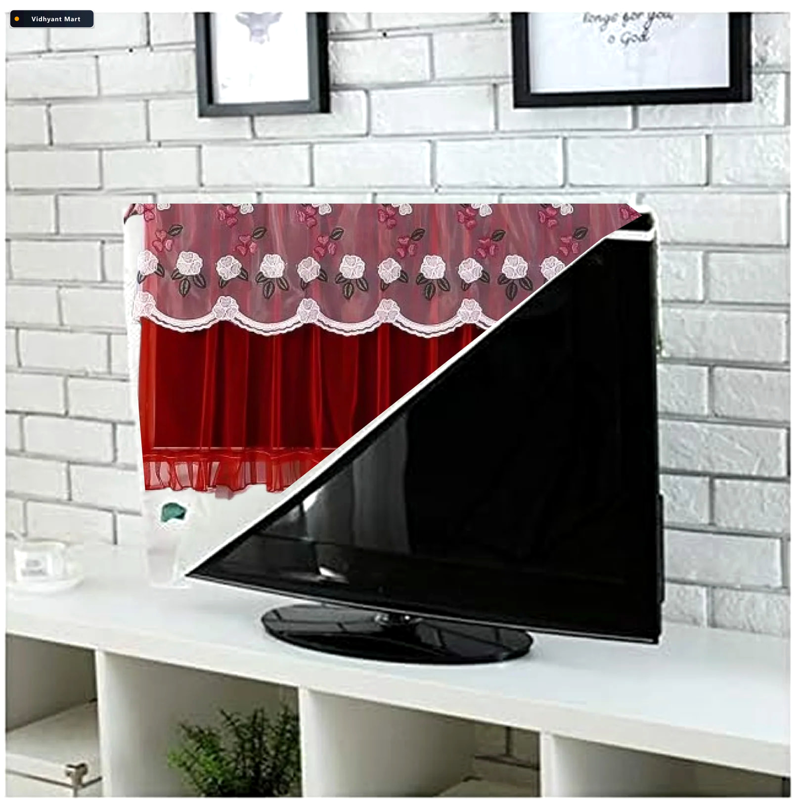 Vidhyant Mart Dustproof Tv Cover 42 Inch Elastic Antistatic Prot 4