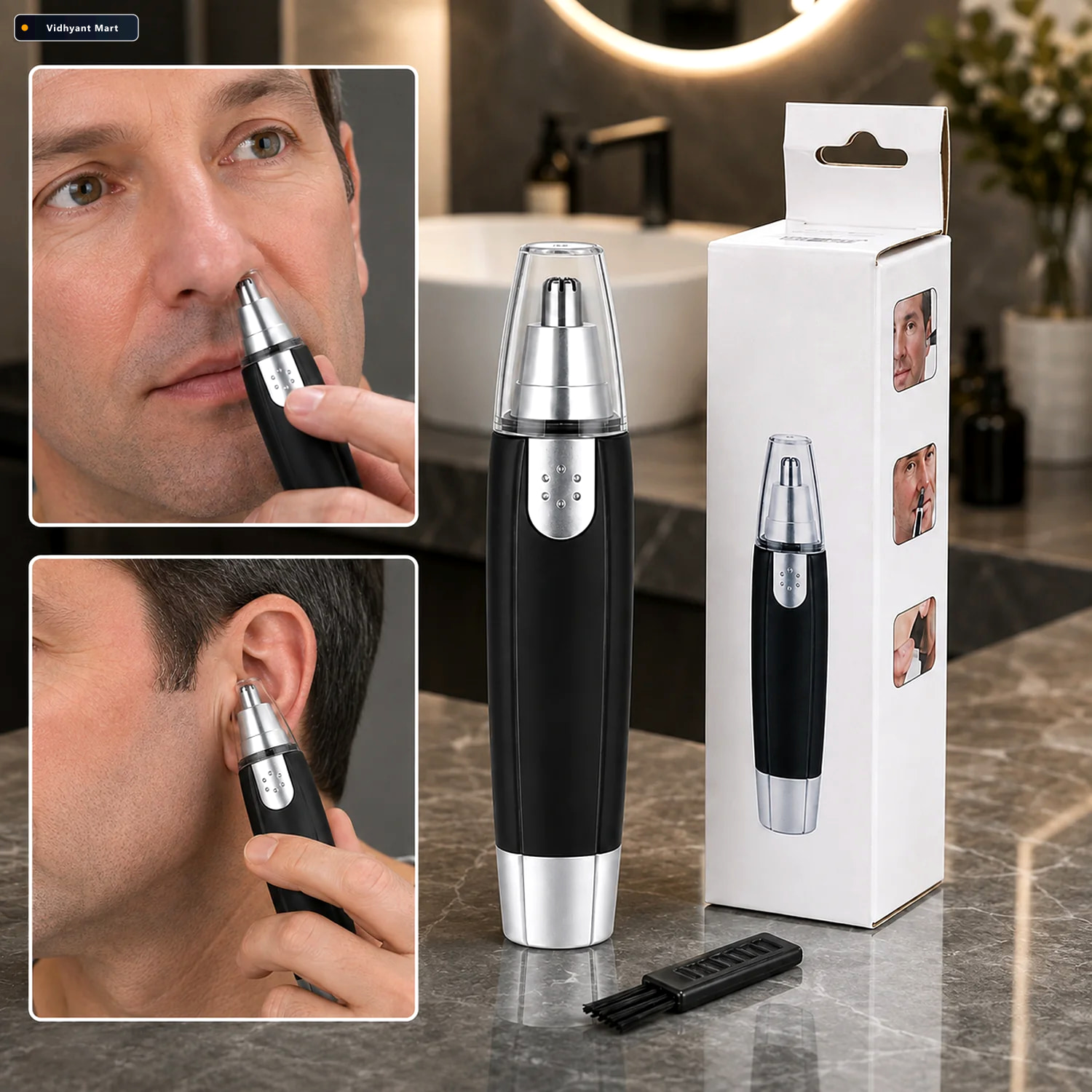 Vidhyant Mart Ear Nose Hair Trimmer Painless Battery Operated Ca 1
