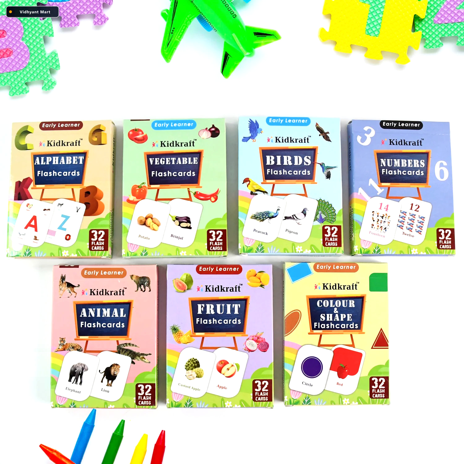 Vidhyant Mart Early Learner Flashcard Set 224 Durable Educationa 2