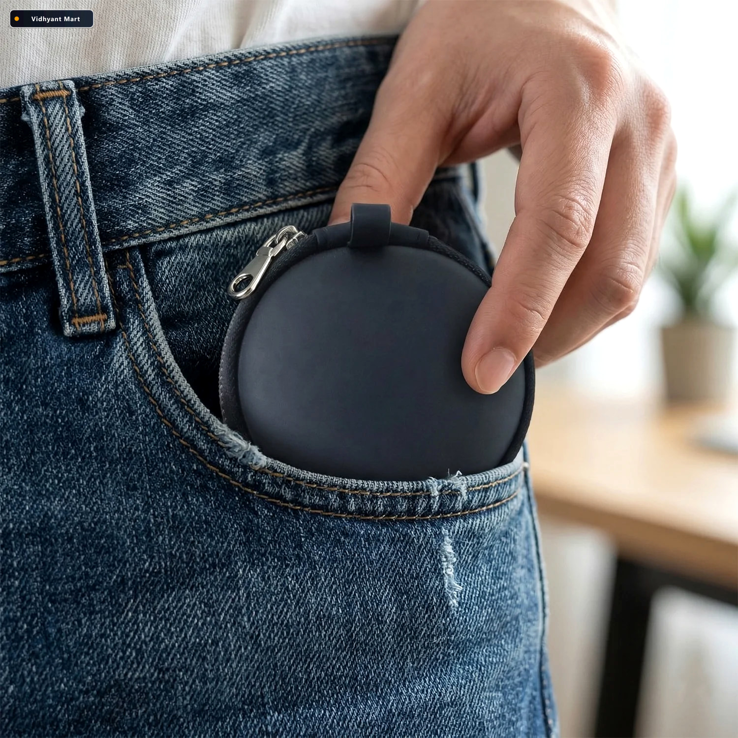 Vidhyant Mart Earphone Carrying Case Compact Hard Shell With Zip 2