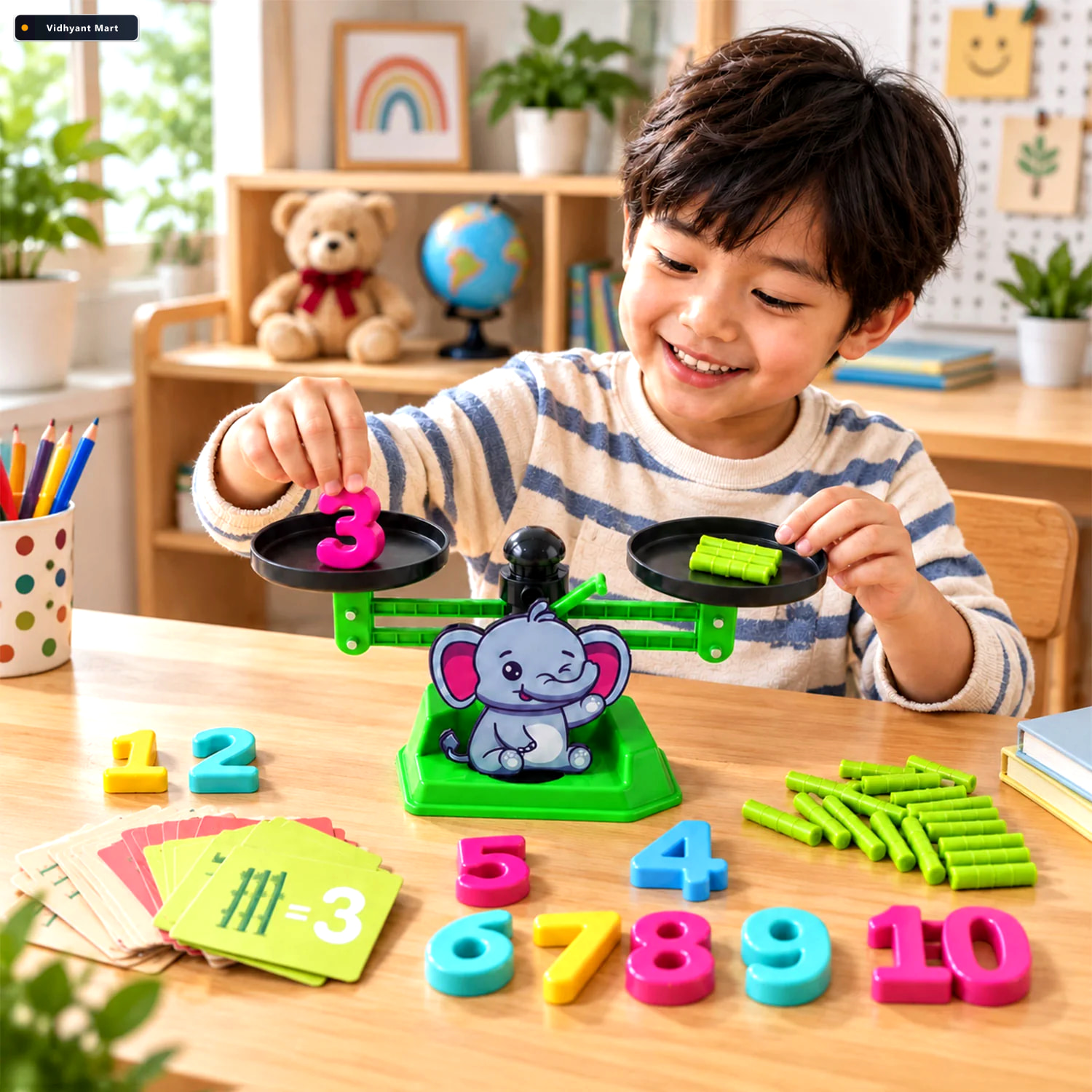 Vidhyant Mart Educational Math Balancing Game With Elephant Scal 1