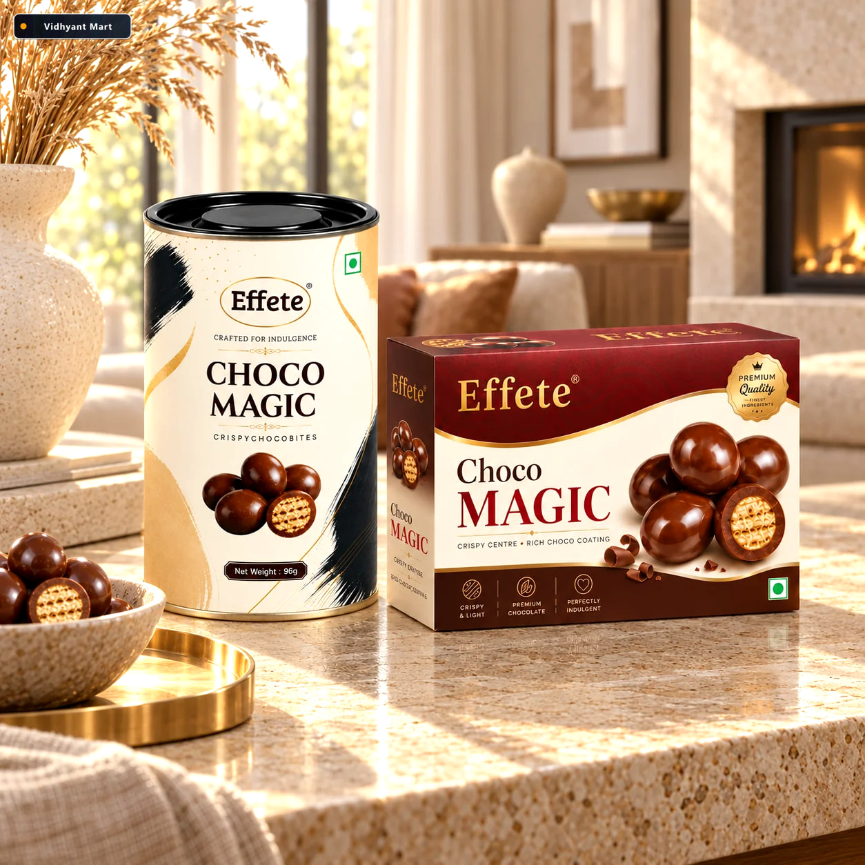 Vidhyant Mart Effete Choco Magic Crispy Choco Bites Double Pack 1