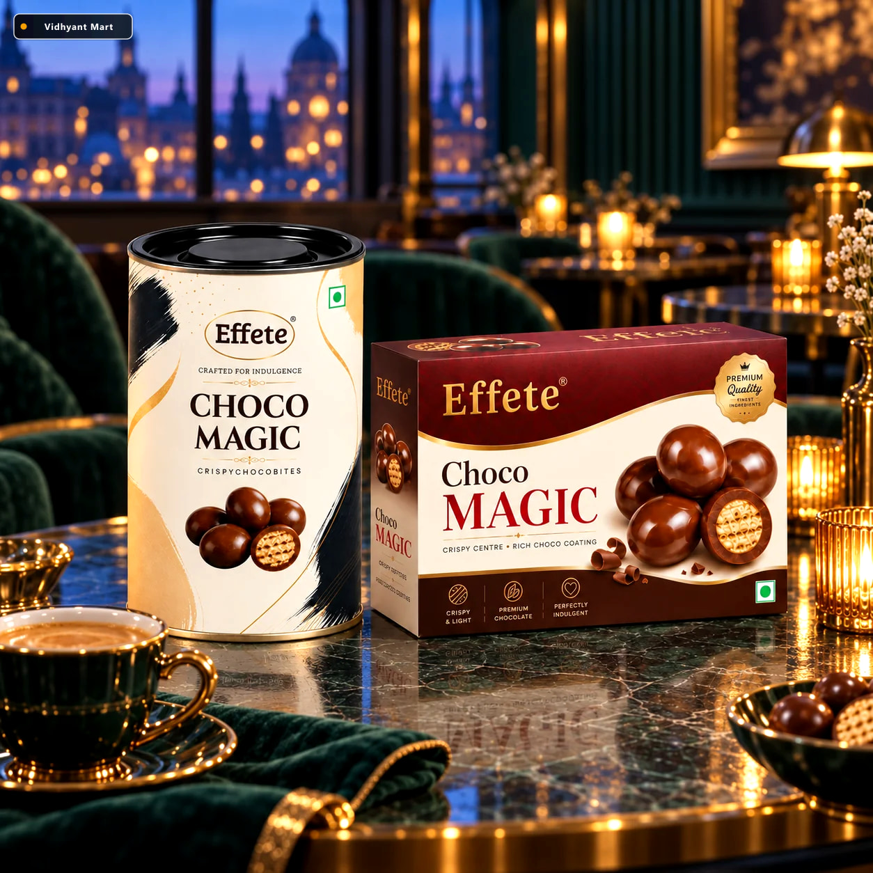 Vidhyant Mart Effete Choco Magic Crispy Choco Bites Double Pack 3