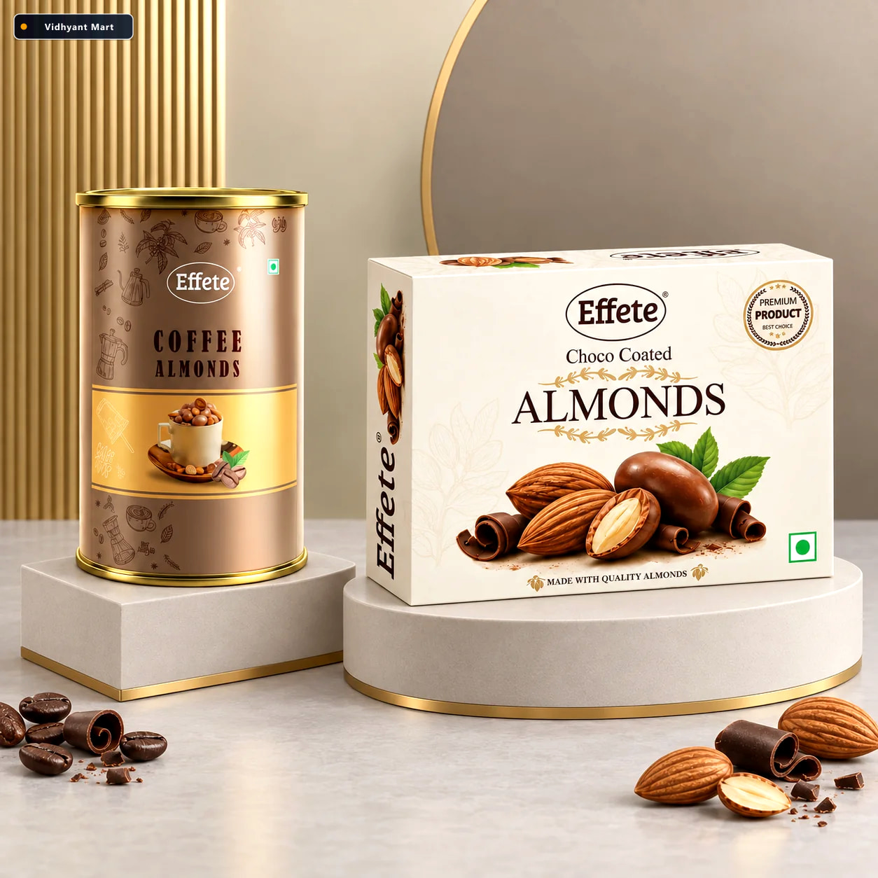 Vidhyant Mart Effete Coffee Flavoured Almonds With Rich Choco Co 4