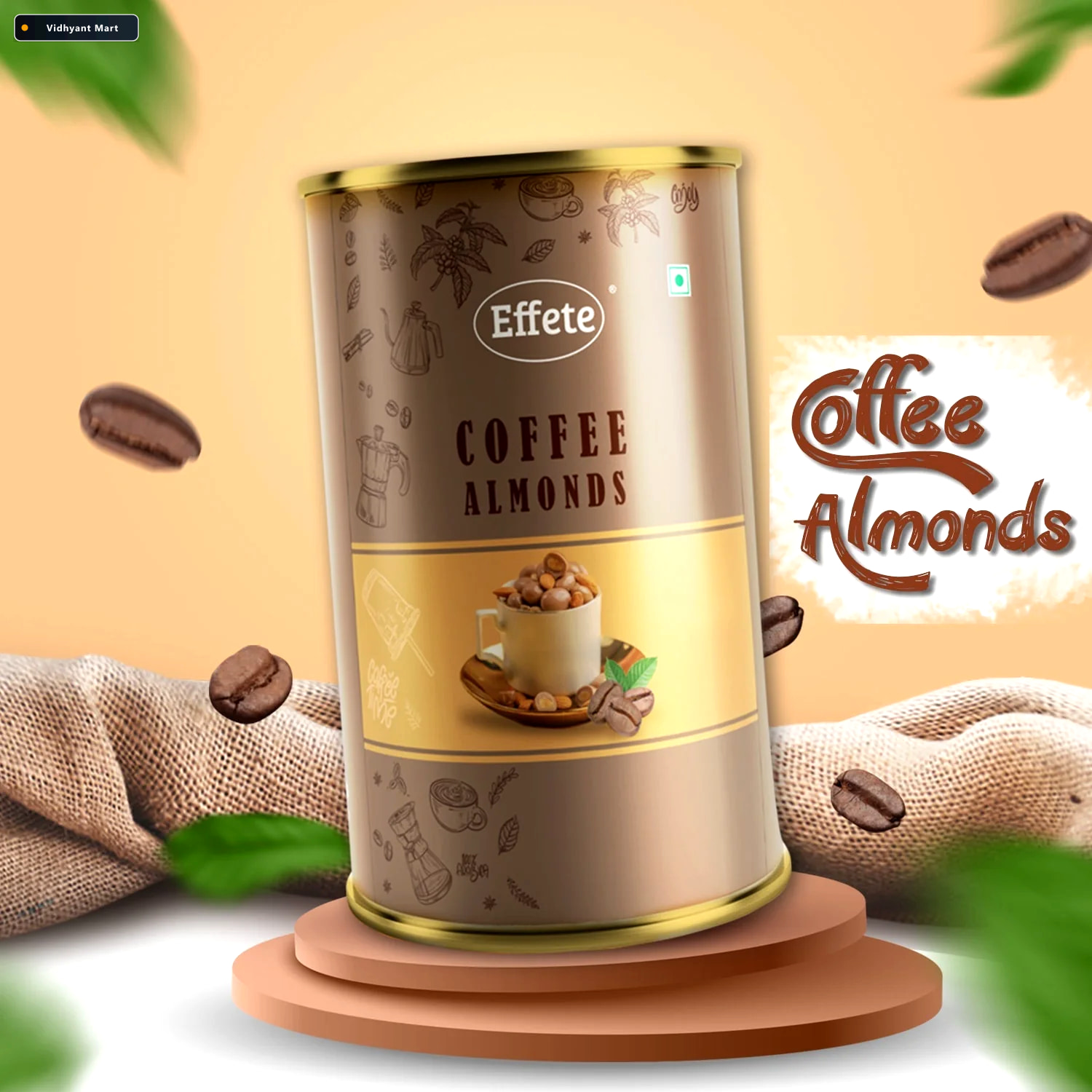 Vidhyant Mart Effete Coffee Flavoured Almonds With Rich Choco Co 5