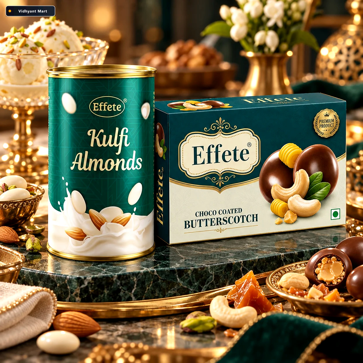 Vidhyant Mart Effete Kulfi Flavoured Almonds With Choco Coated B 2