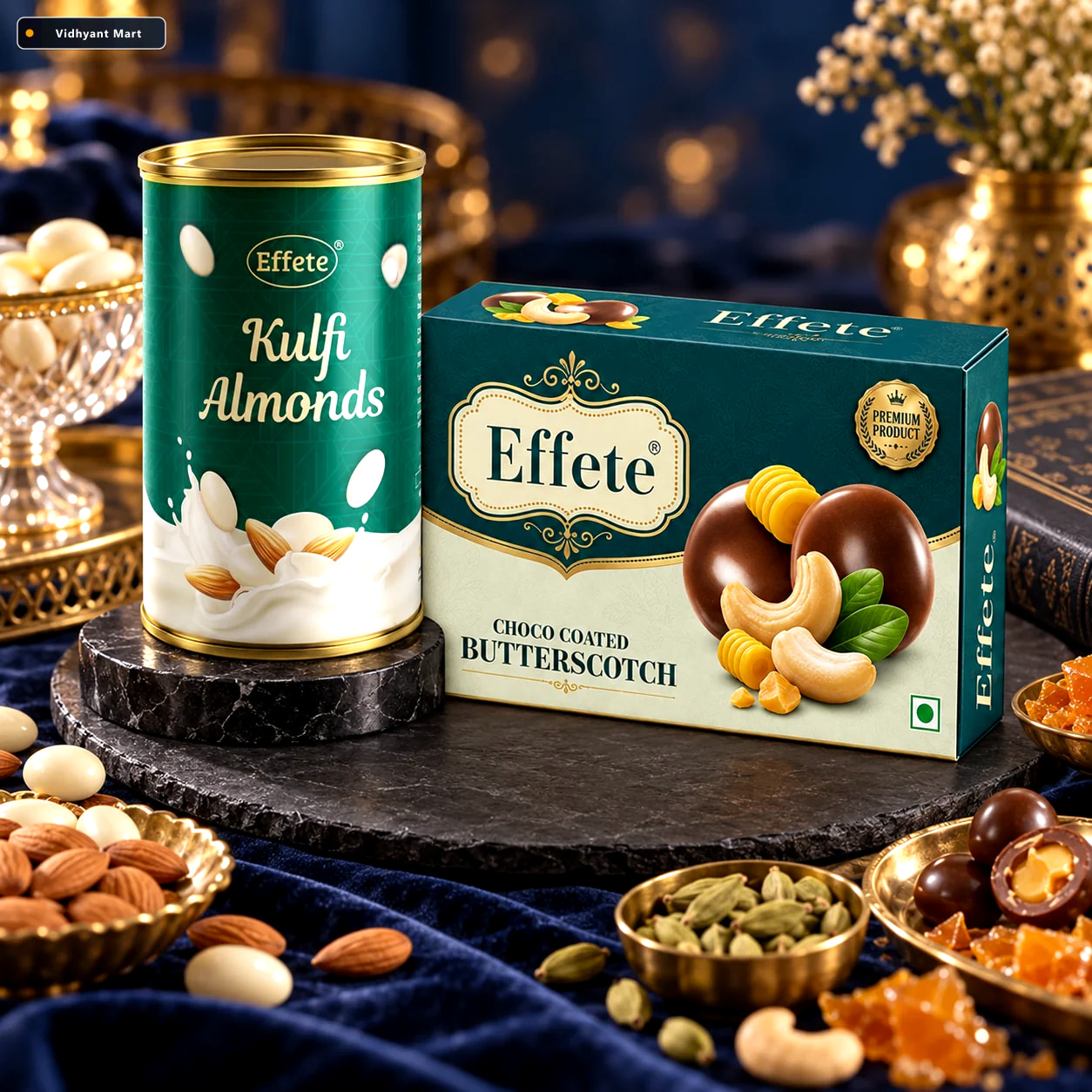 Vidhyant Mart Effete Kulfi Flavoured Almonds With Choco Coated B 3