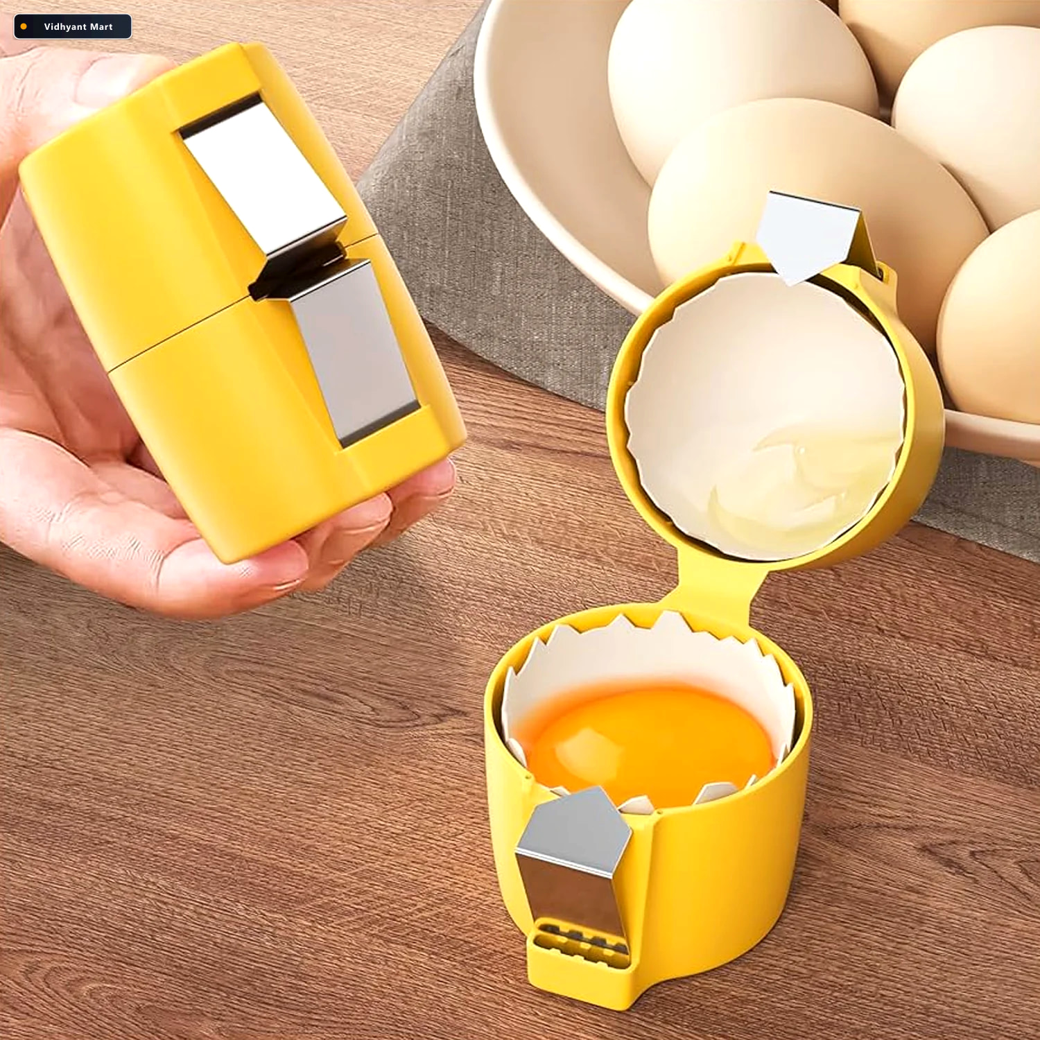 Vidhyant Mart Egg Shell Opener Handheld Egg Cracker Tool For Raw 1