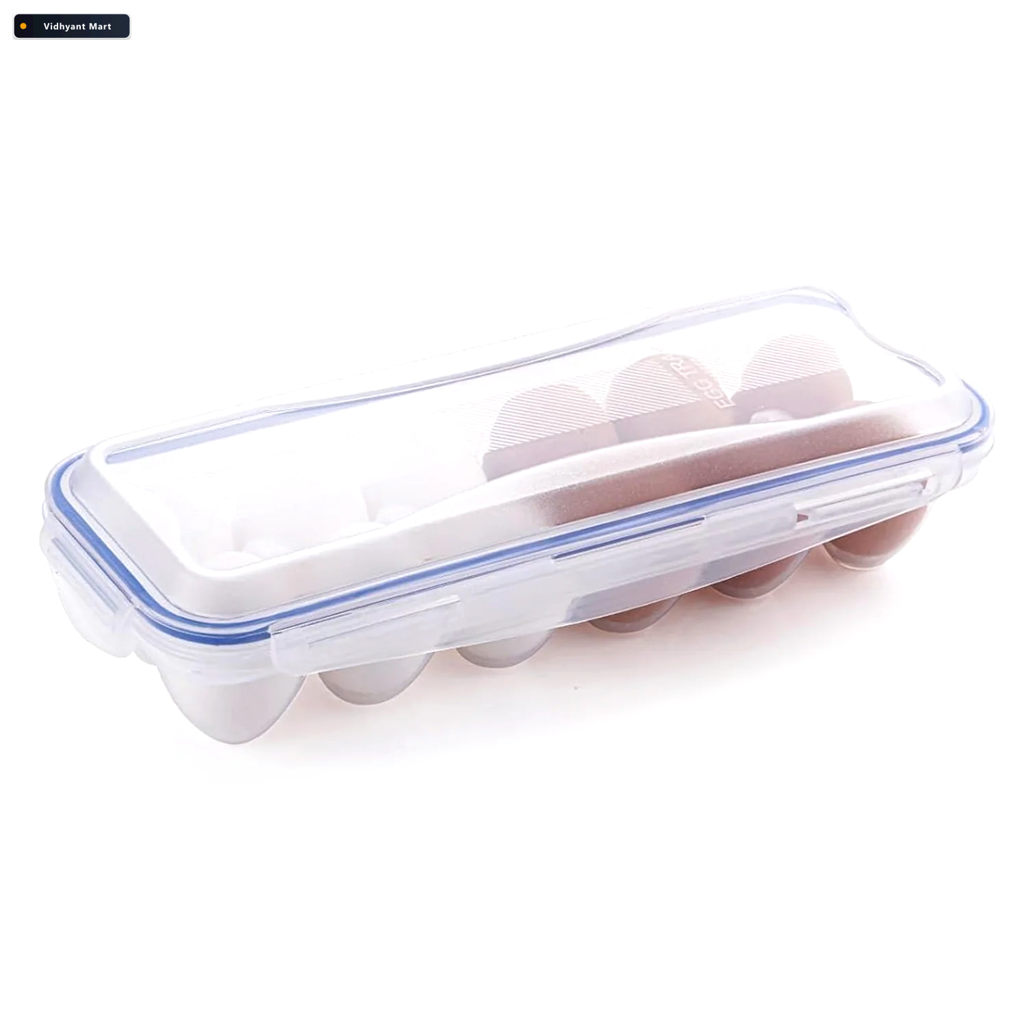 Vidhyant Mart Egg Storage Box 12 Grid Airtight Refrigerator Orga 4